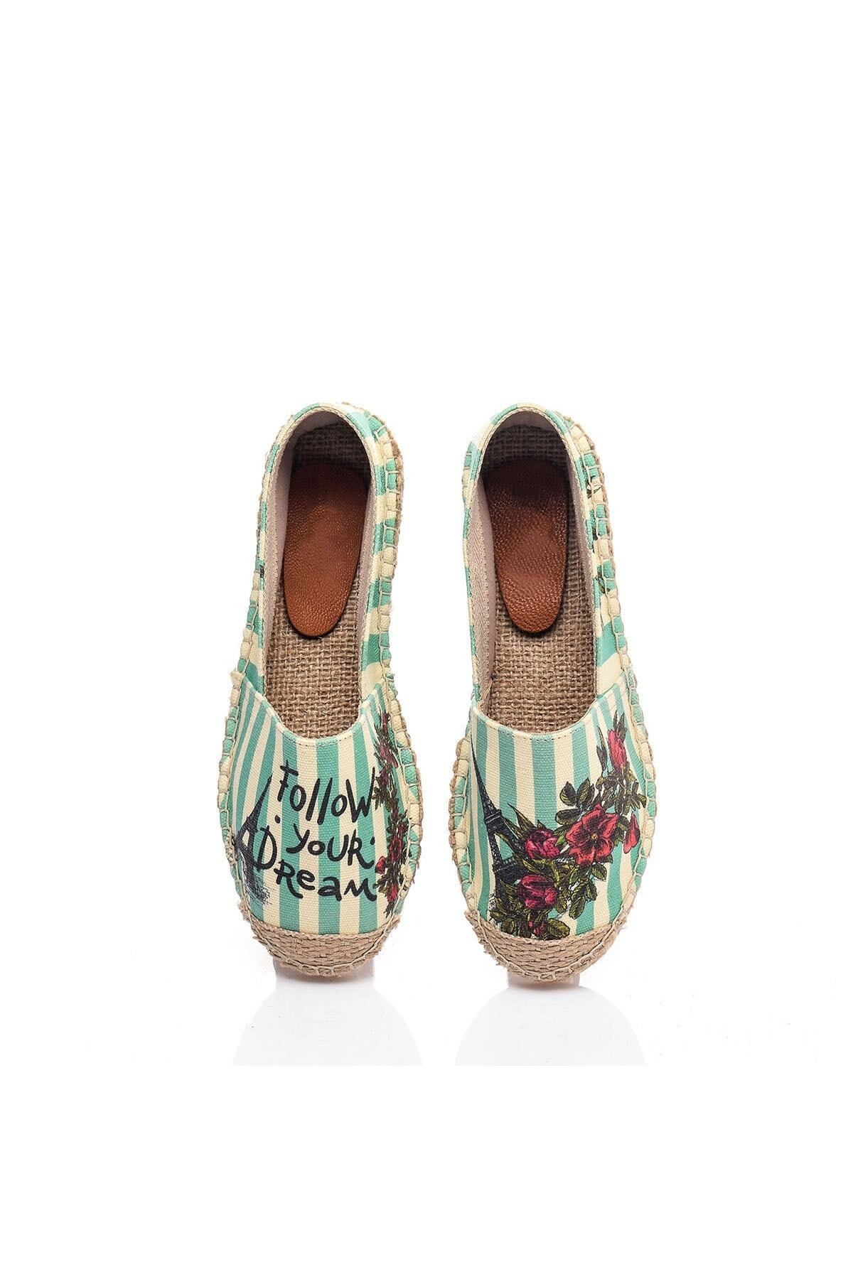 El Yapımı Hasır Taban Espadril