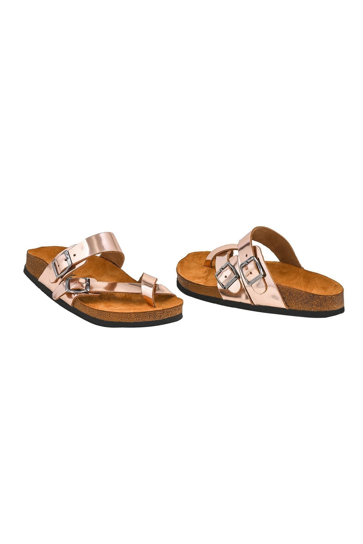 Unisex Rose Hakiki Deri Terlik