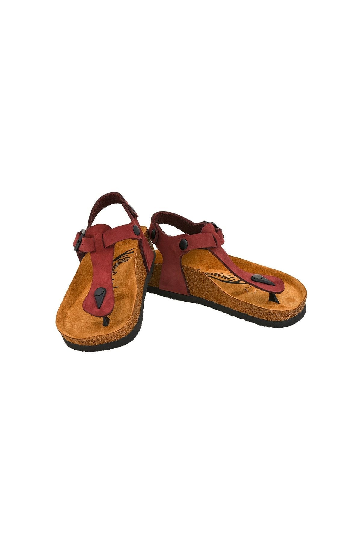 Bordo Çocuk Sandalet