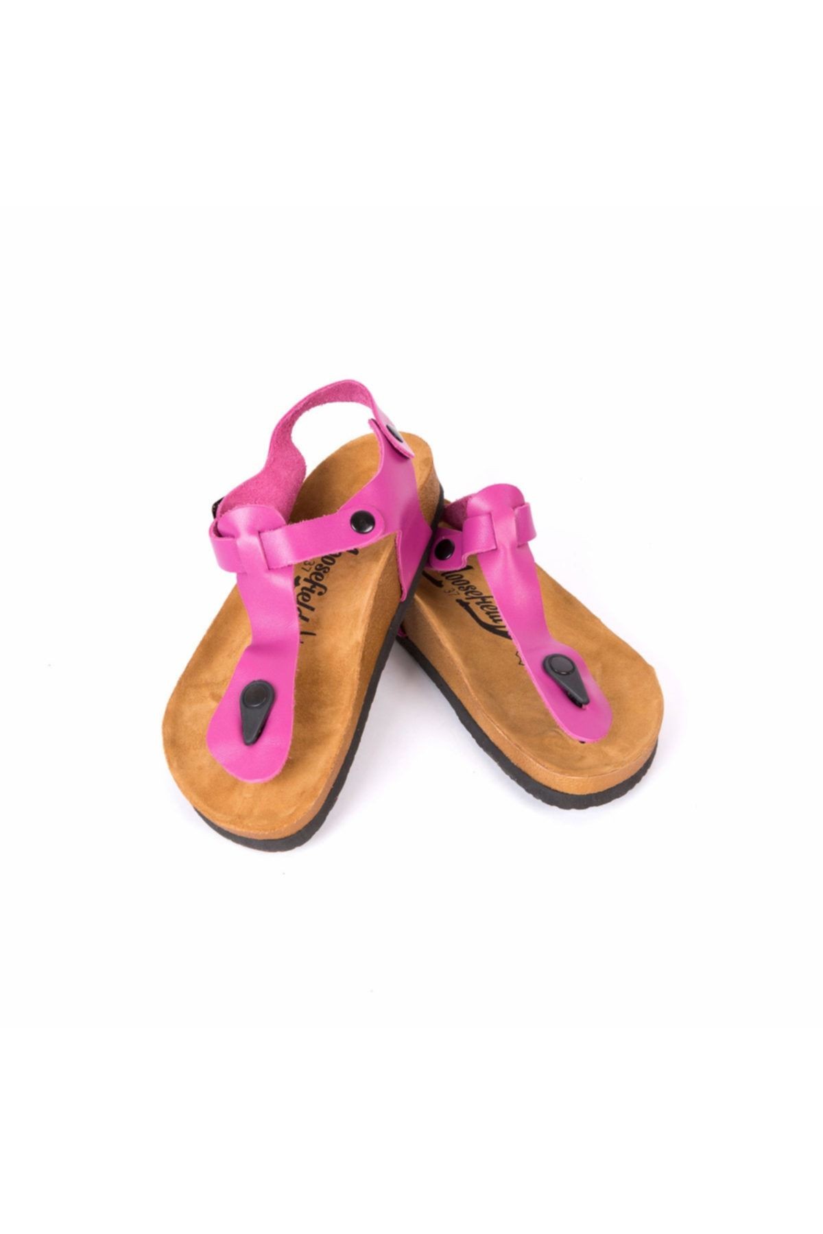 Hakiki Deri Pembe Kadın Sandalet