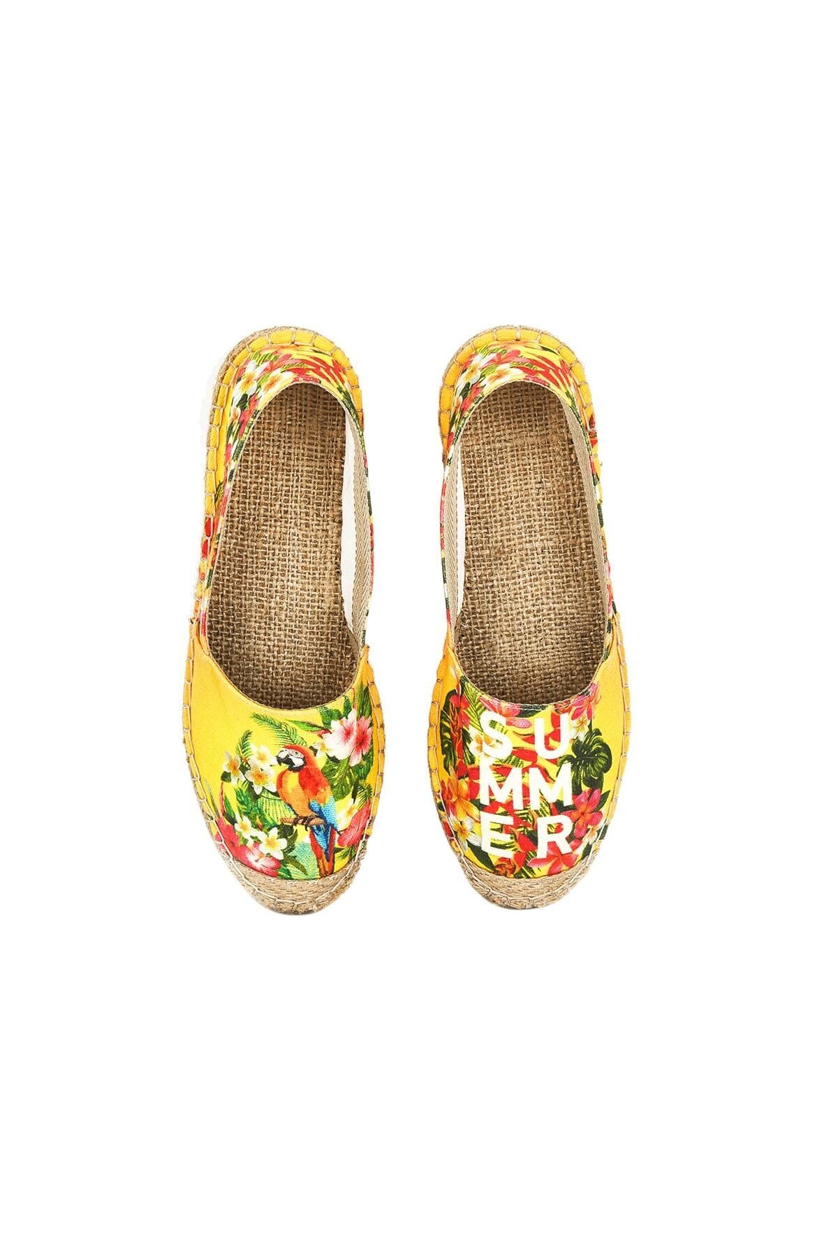 El Yapımı Hasır Taban Espadril
