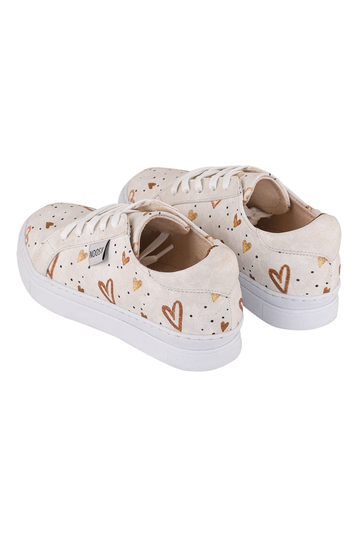 Baskılı Gold Kalp Tasarım Unisex Çocuk Sneaker