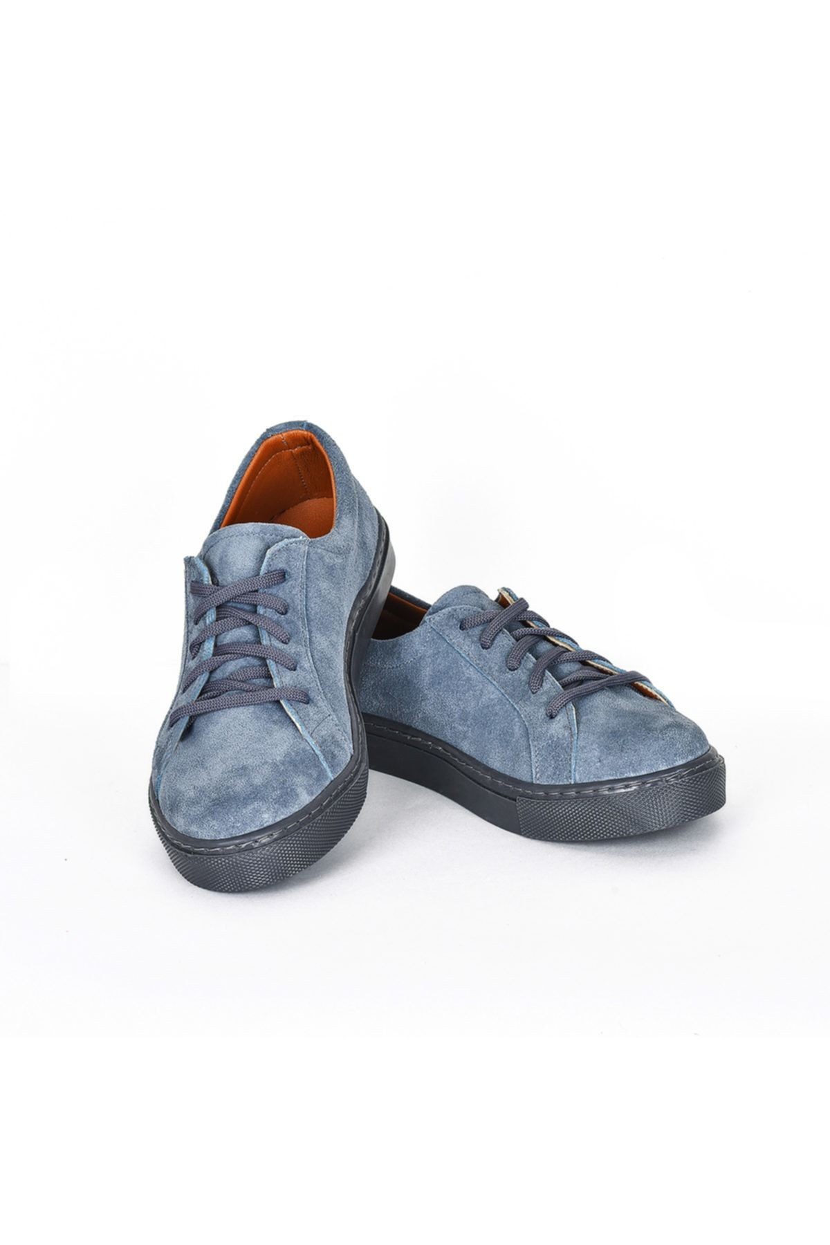 Hakiki Deri Gri Kadın Sneaker