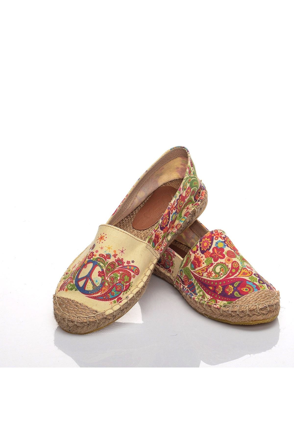 El Yapımı Hasır Taban Espadril