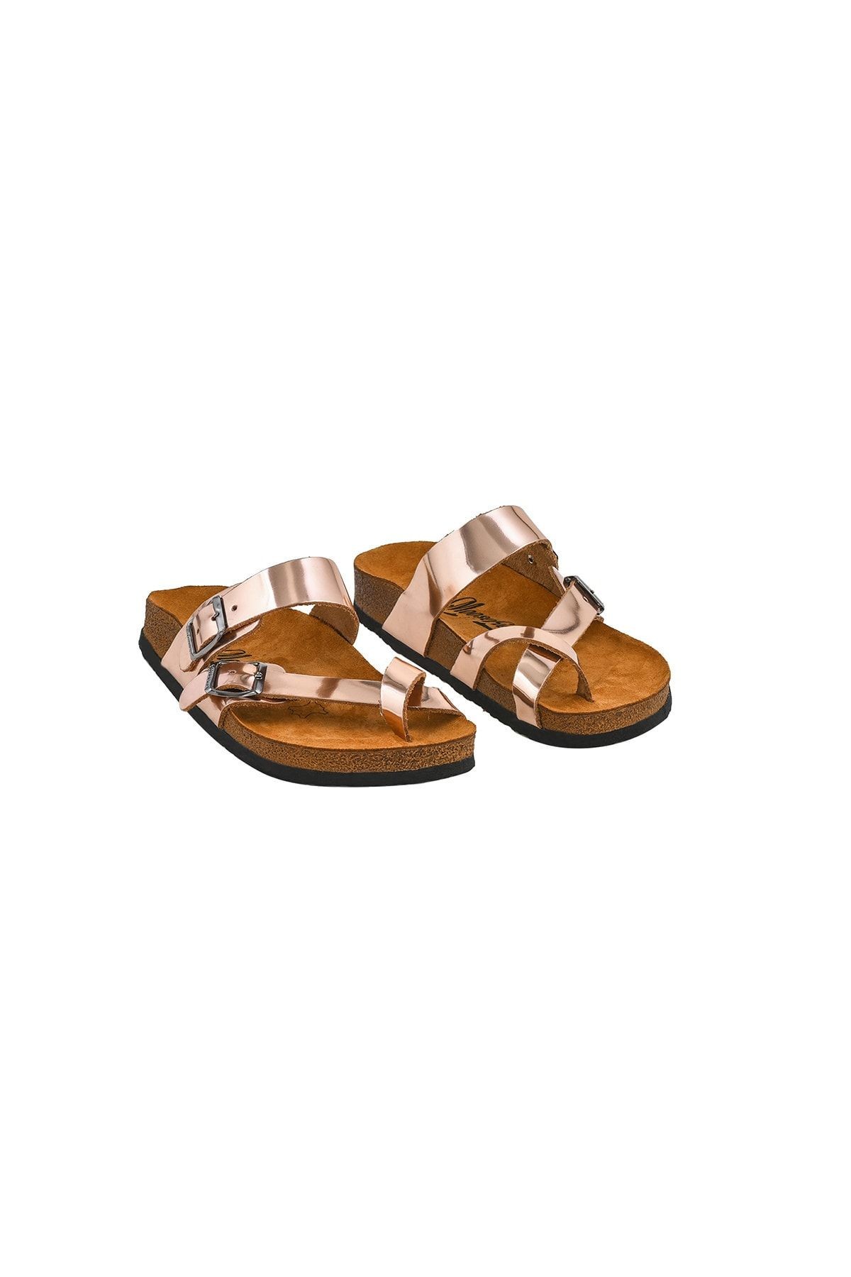 Unisex Rose Hakiki Deri Terlik