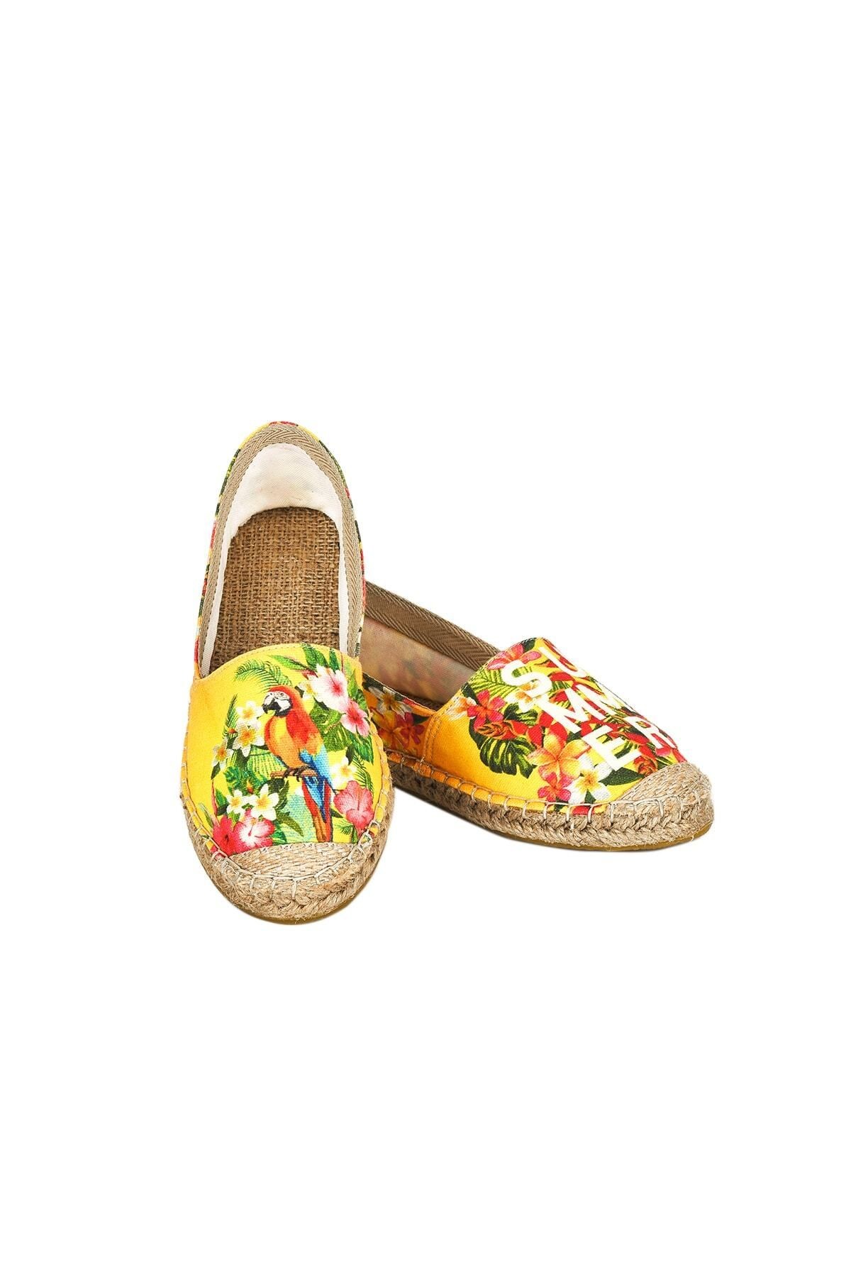 El Yapımı Hasır Taban Espadril