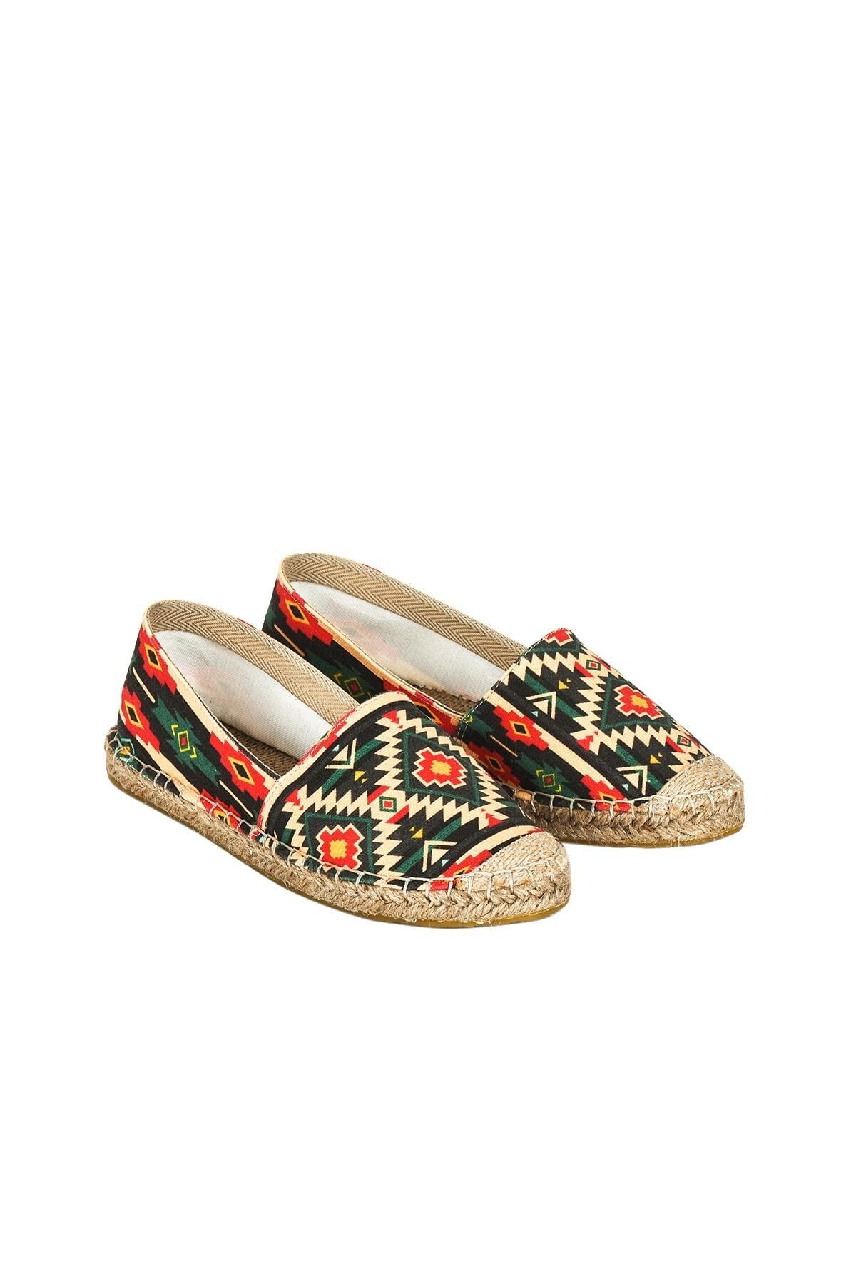 El Yapımı Hasır Taban Espadril
