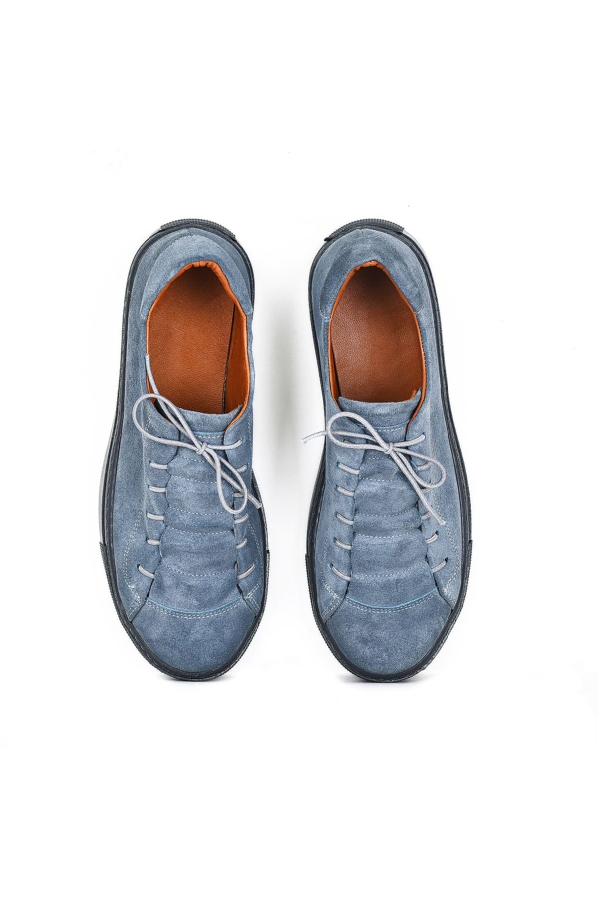 Hakiki Deri Gri Kadın Sneaker