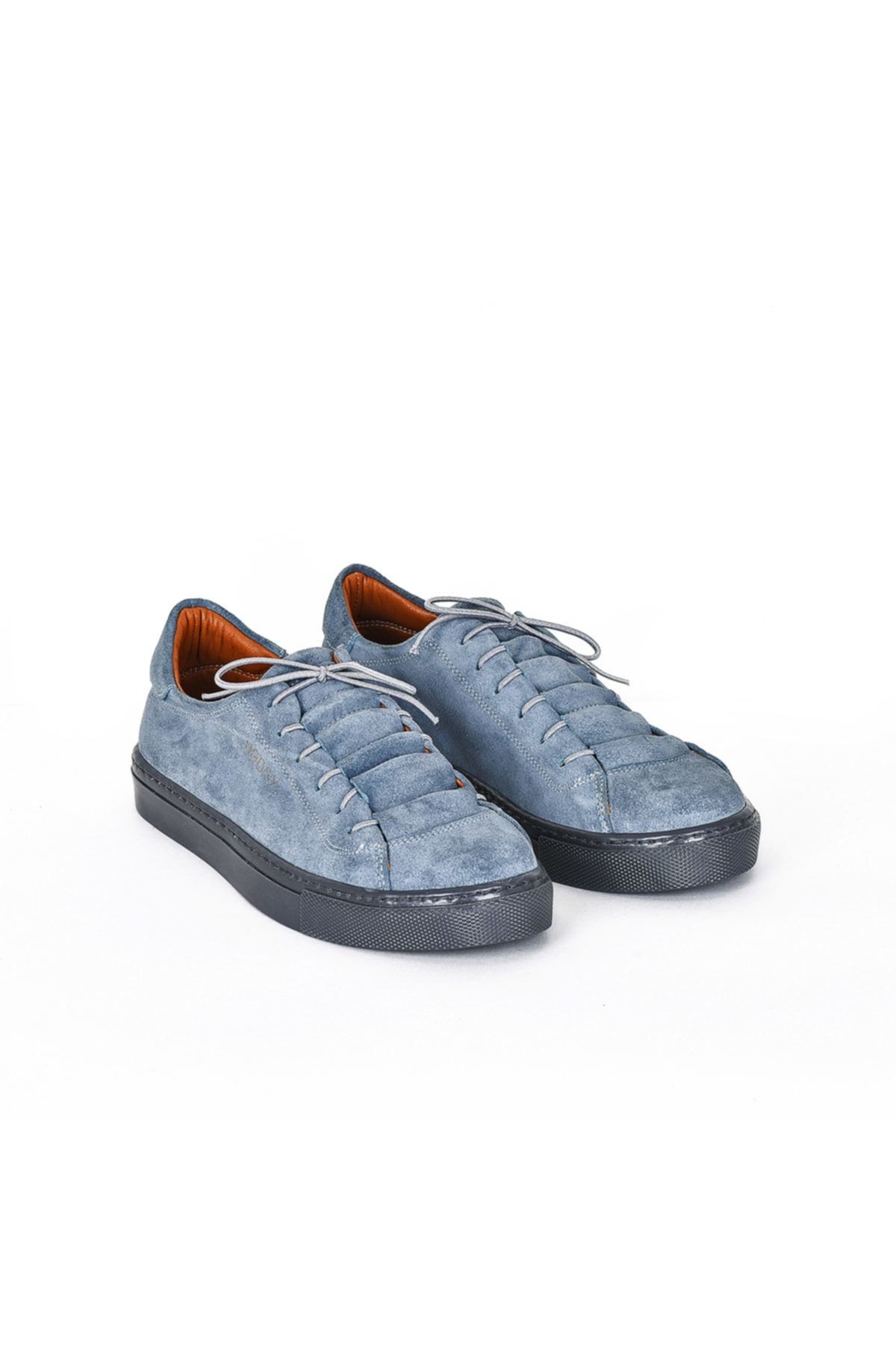 Hakiki Deri Gri Kadın Sneaker