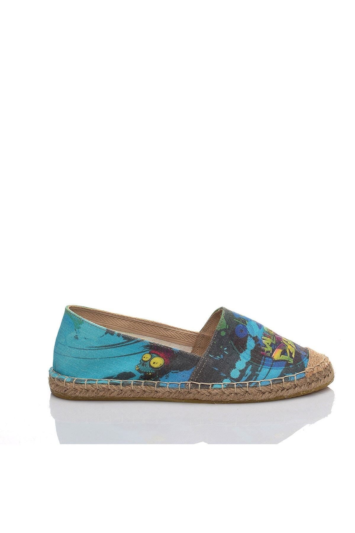 El Yapımı Hasır Taban Espadril
