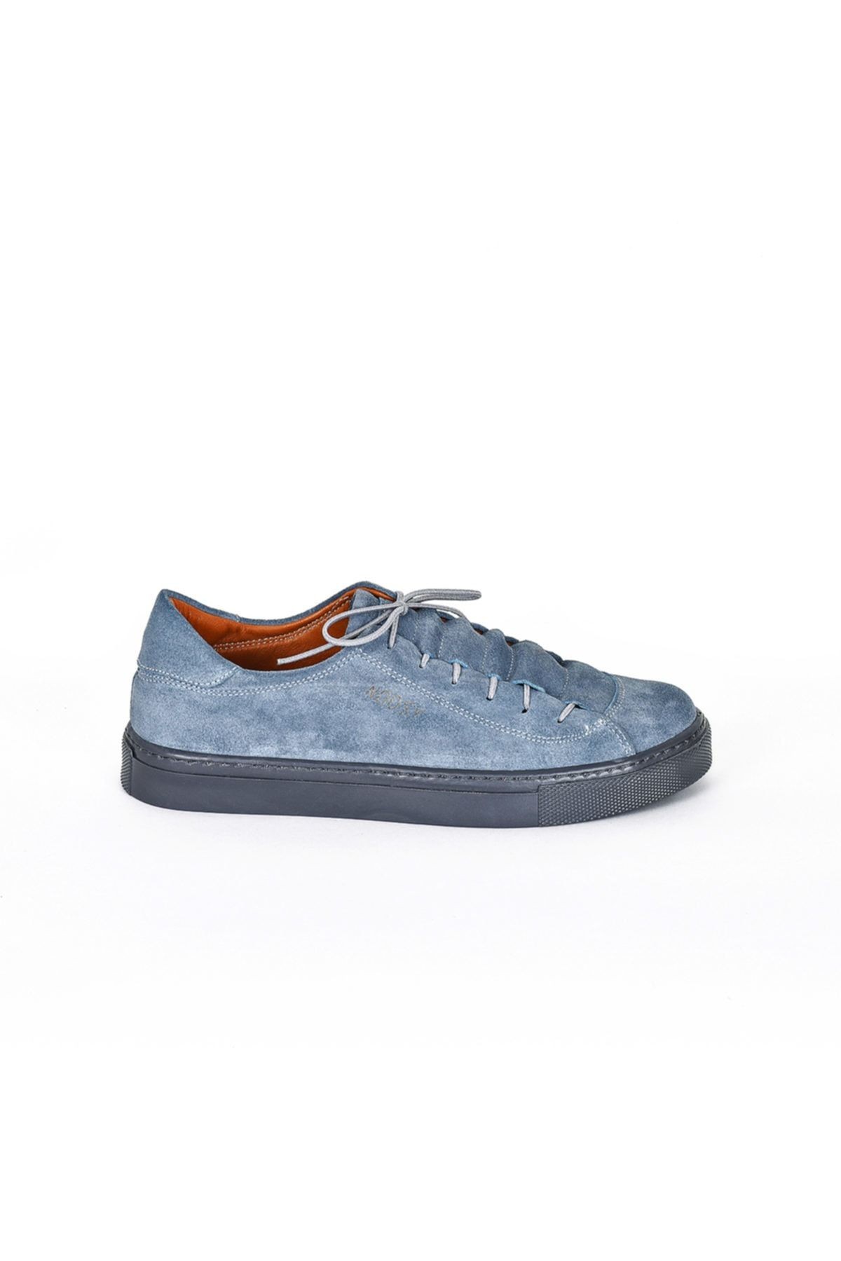Hakiki Deri Gri Kadın Sneaker