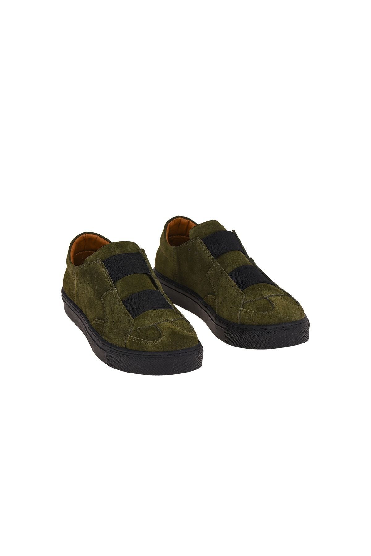 Kadın Hakiki Deri Yeşil Sneaker