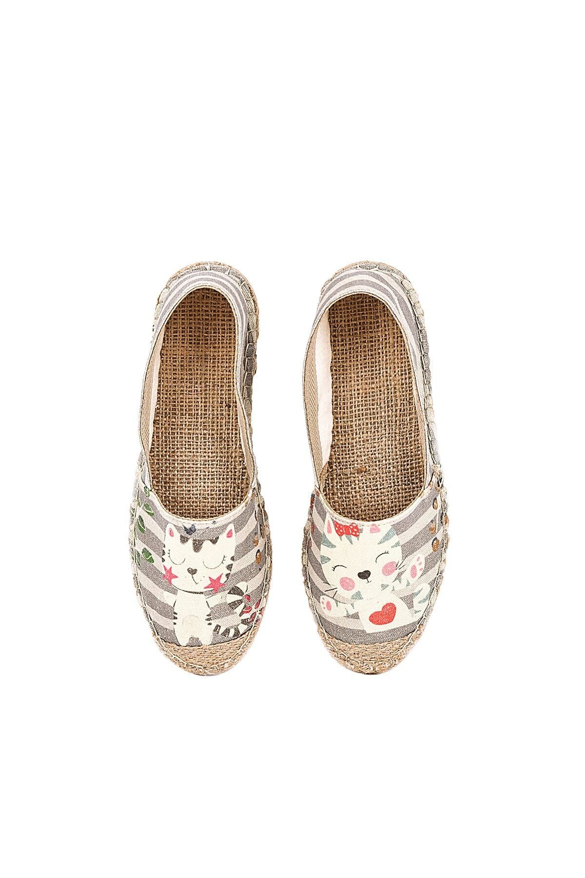 El Yapımı Hasır Taban Espadril