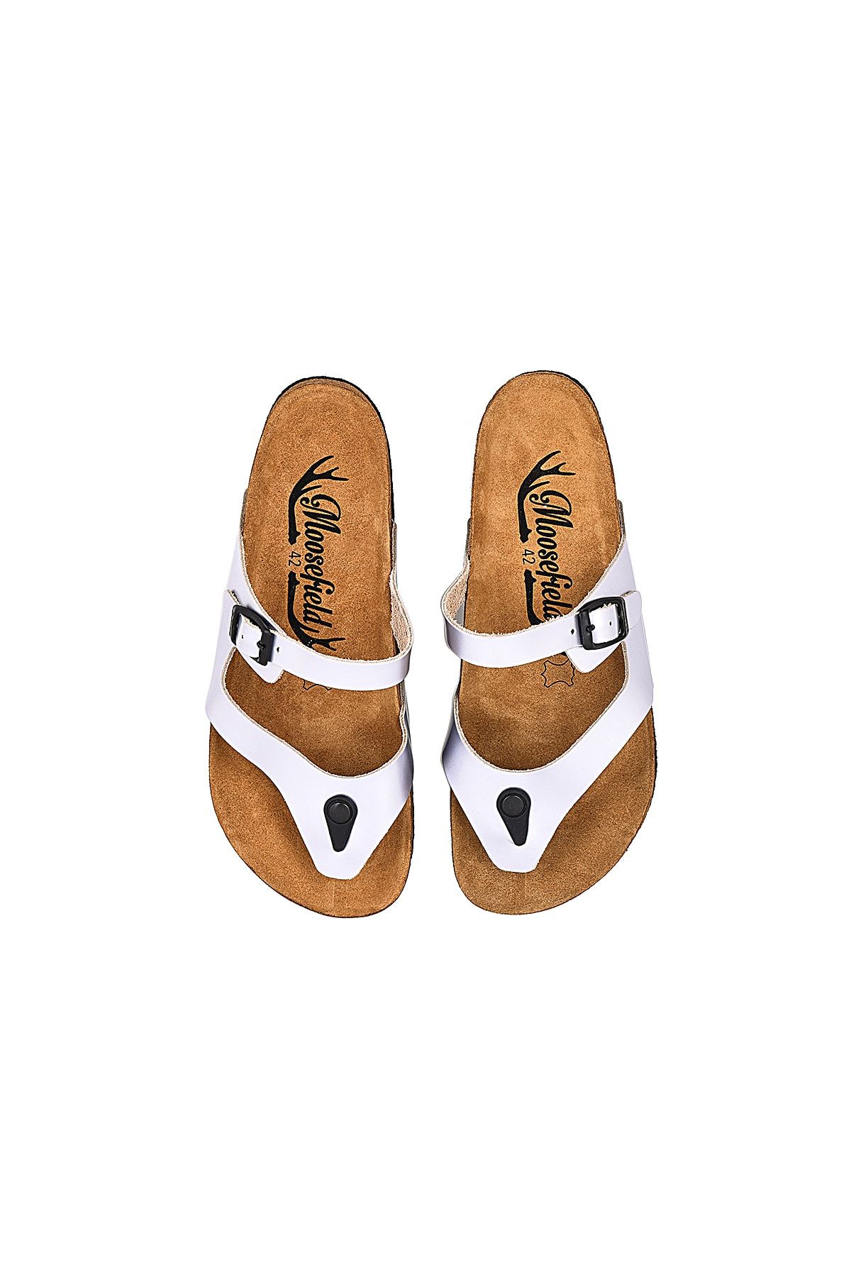 Hakiki Deri Gümüş Erkek Terlik