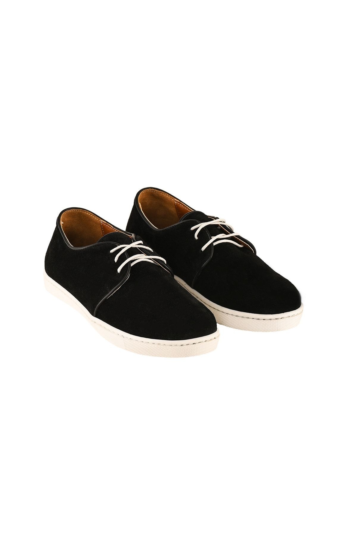 Hakiki Deri Siyah Kadın Sneaker