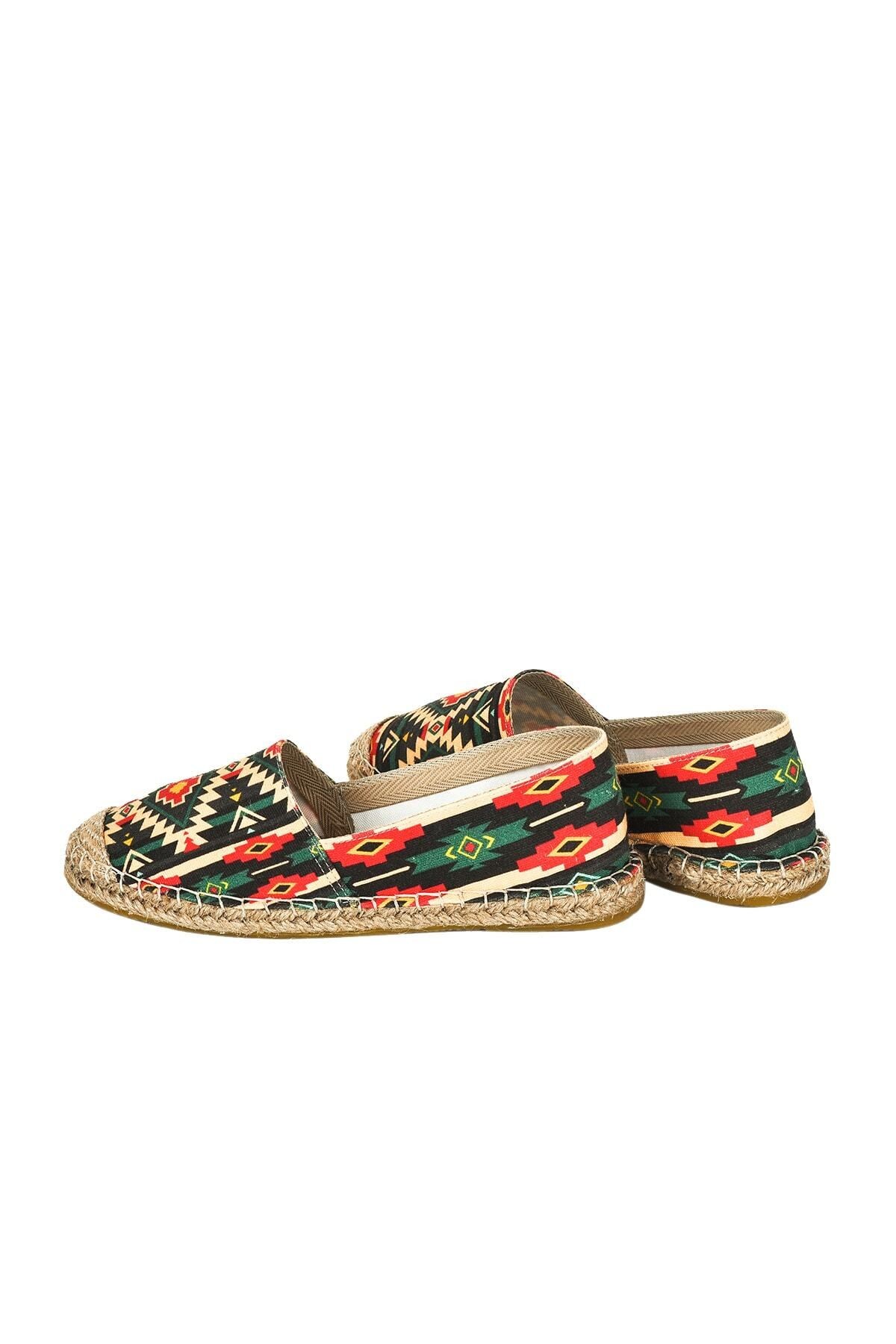 El Yapımı Hasır Taban Espadril