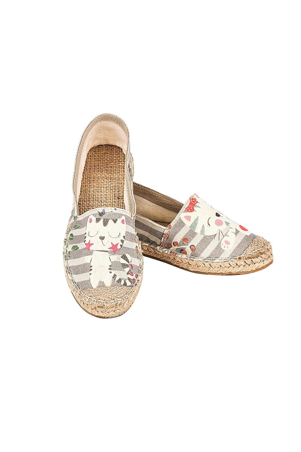 El Yapımı Hasır Taban Espadril