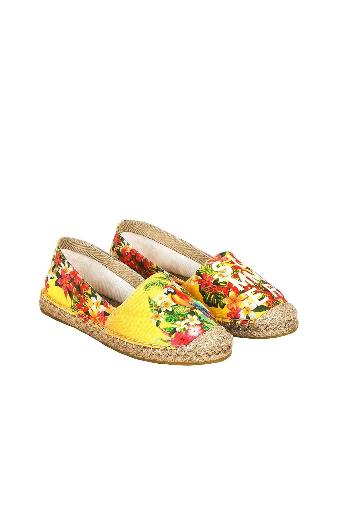 El Yapımı Hasır Taban Espadril