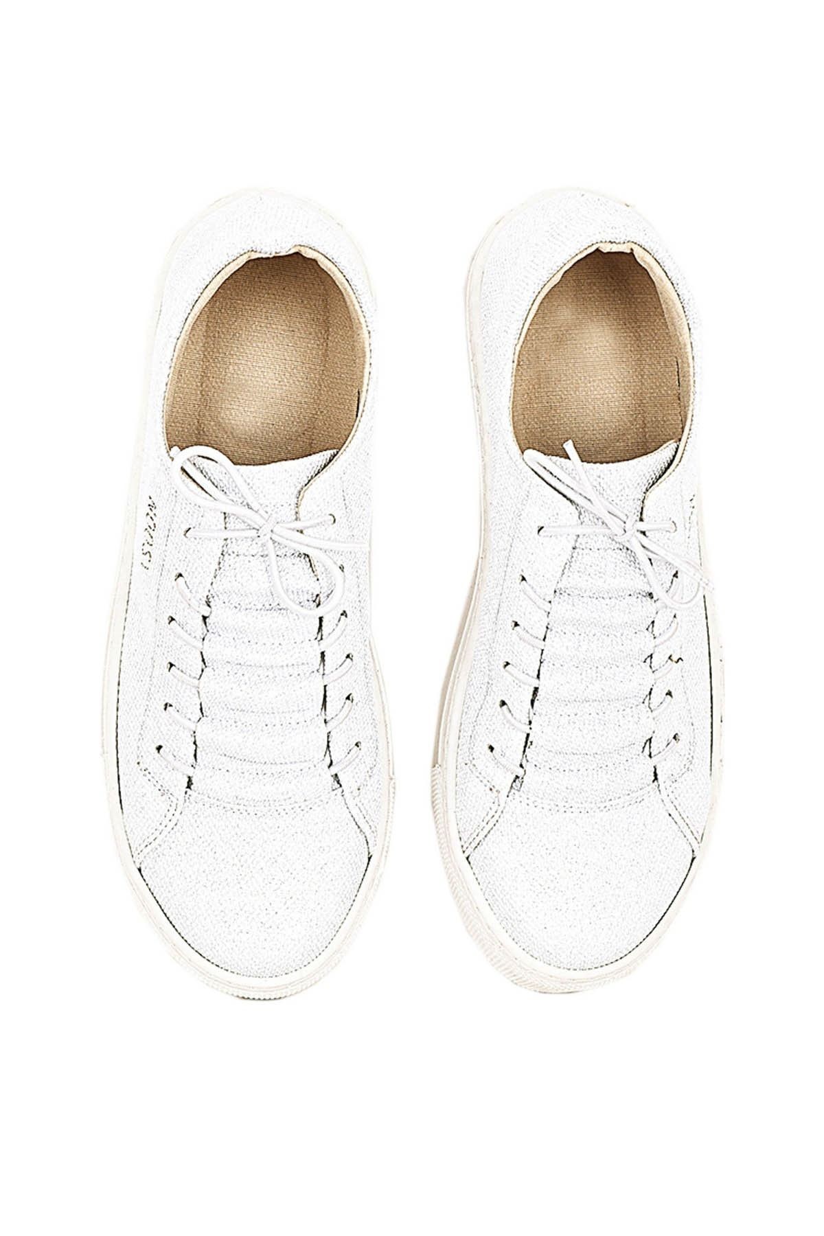 Beyaz Kadın Sneaker NSY-1318-MD