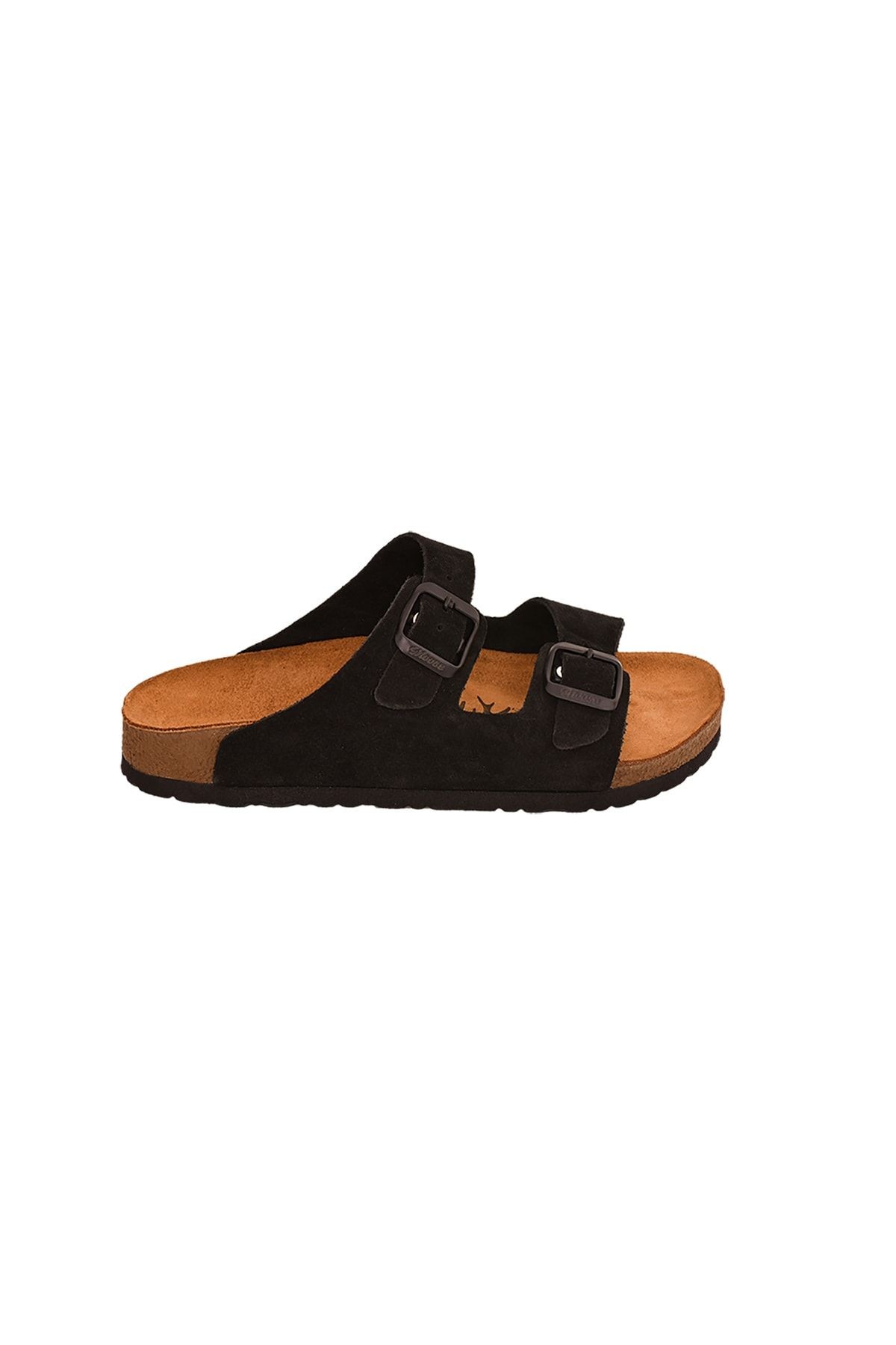 Aile Boyu Hakiki Deri Unisex Terlik