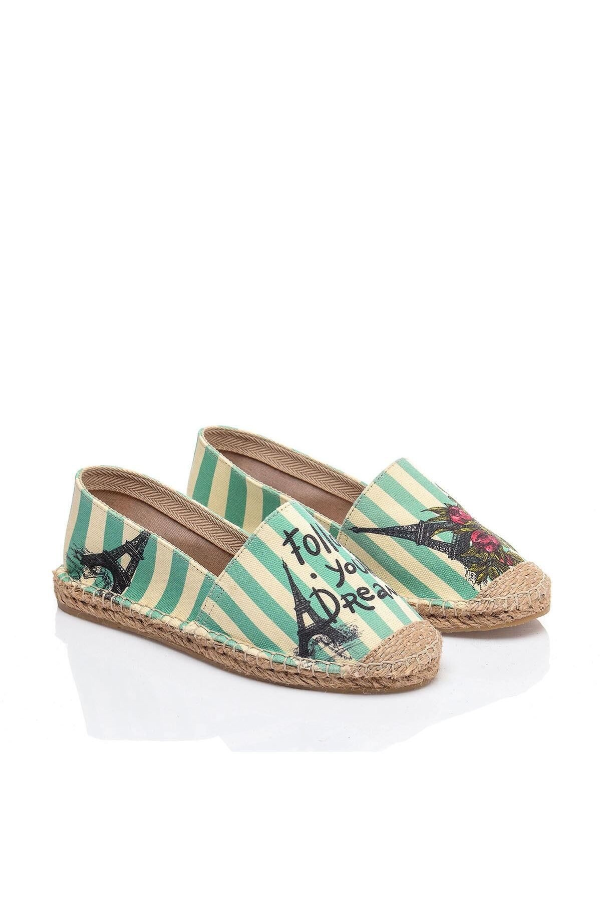 El Yapımı Hasır Taban Espadril