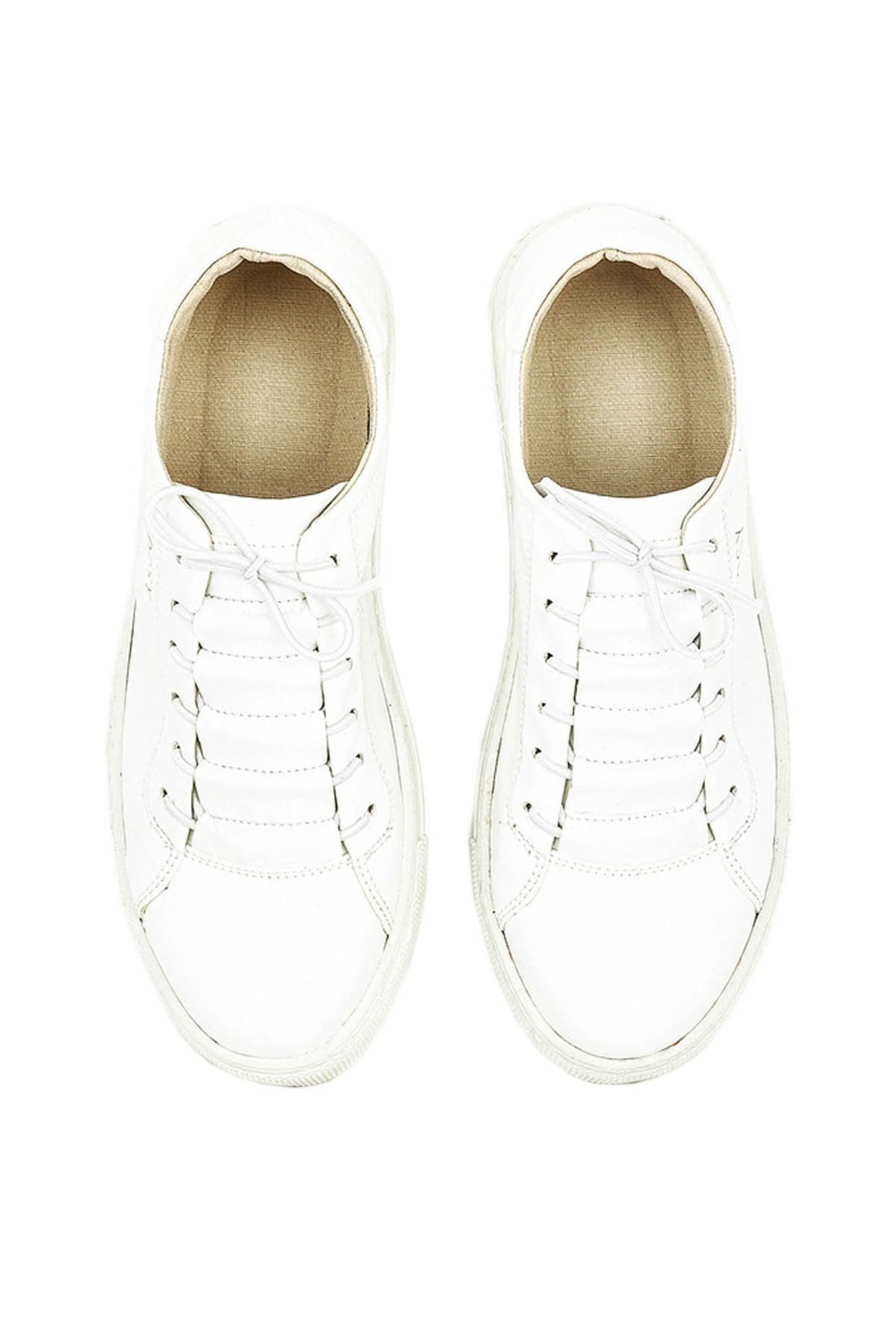 Beyaz Kadın Sneaker NSY-1325-MD