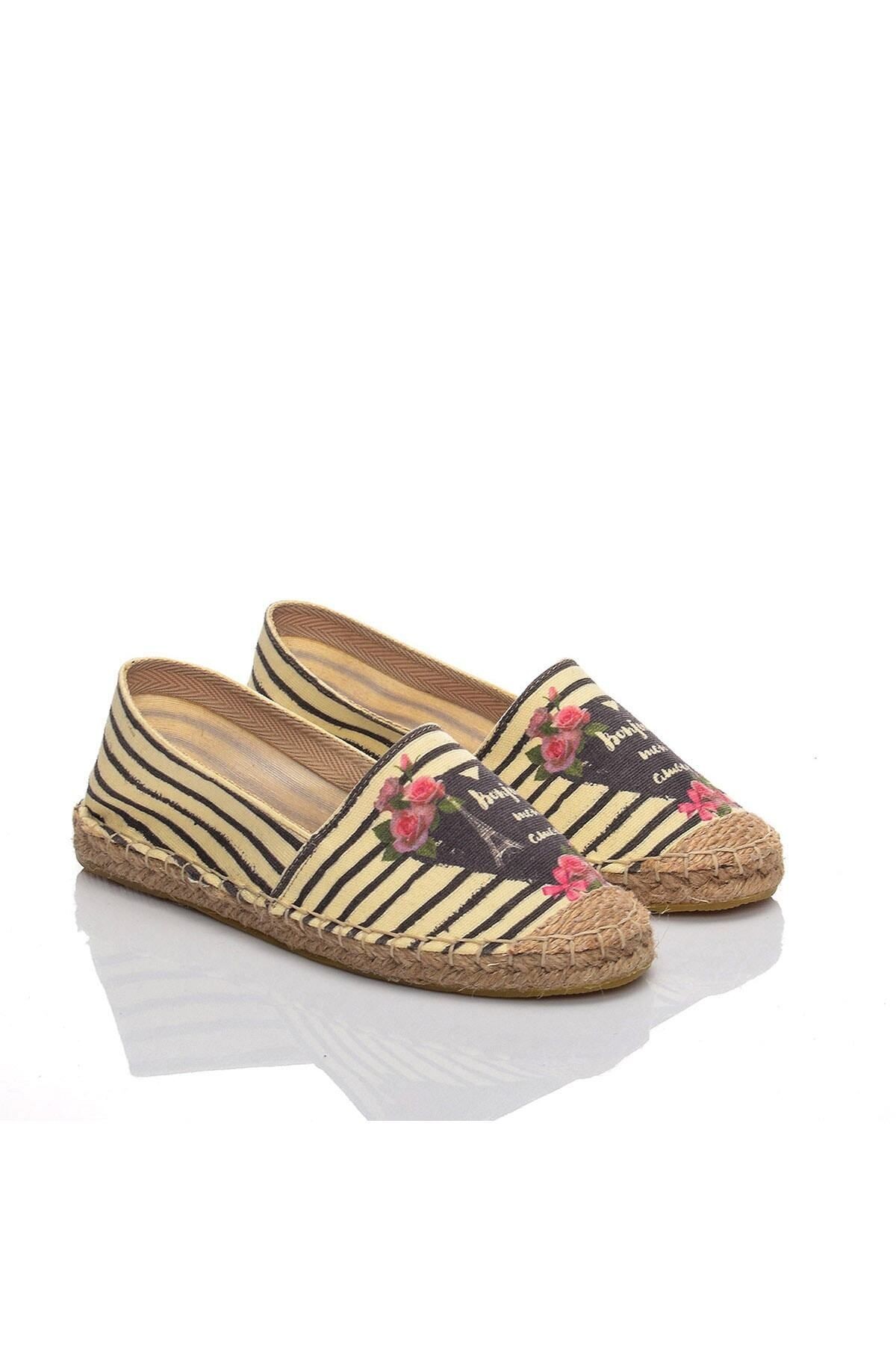 El Yapımı Hasır Taban Espadril