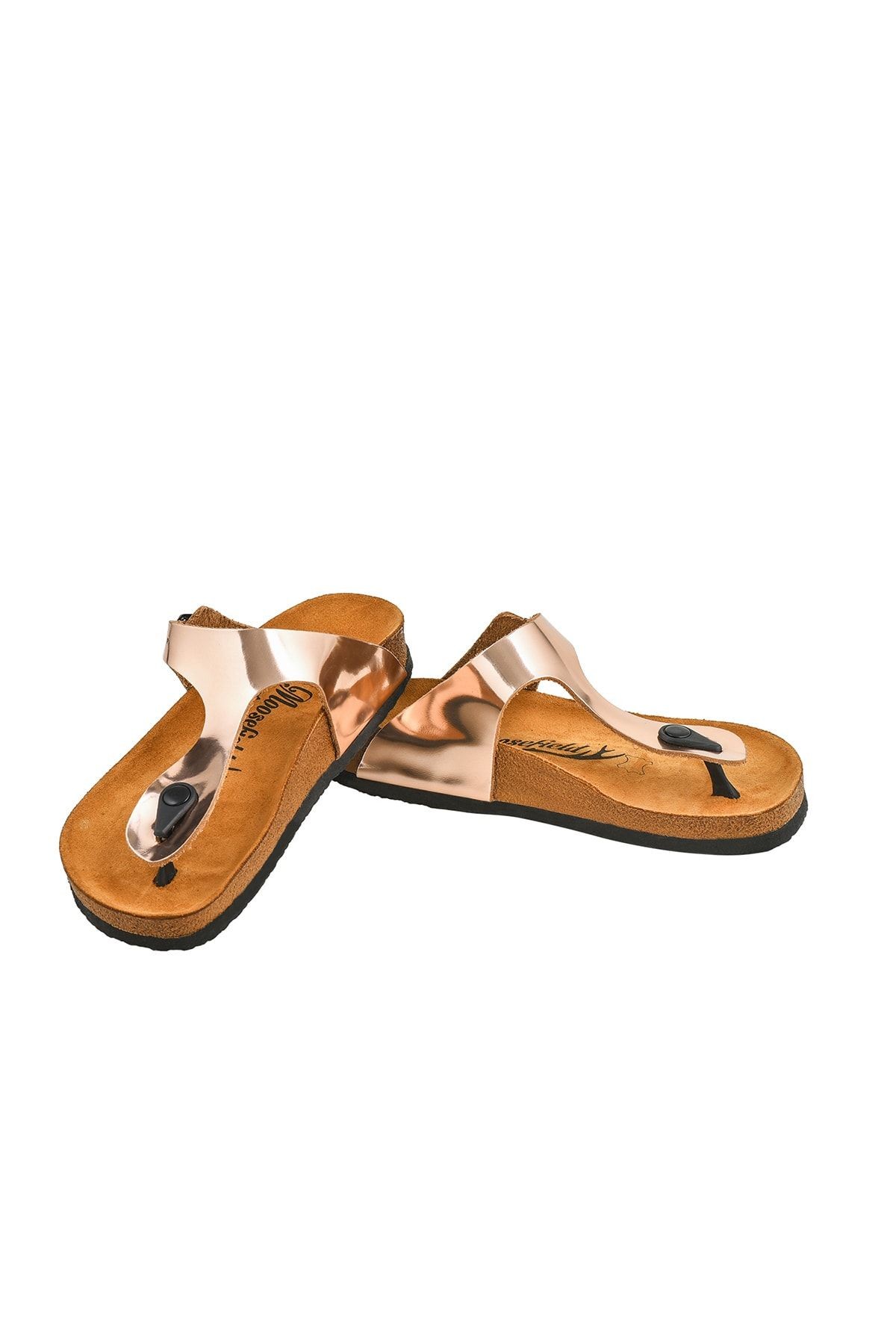 Unisex Rose Hakiki Deri Terlik