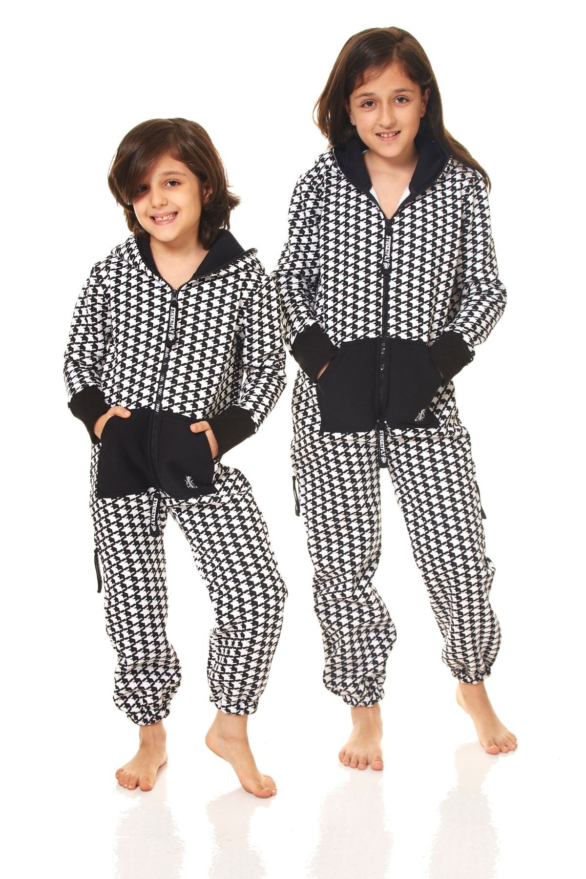Unisex Çocuk Pamuklu İskandinav Tulum