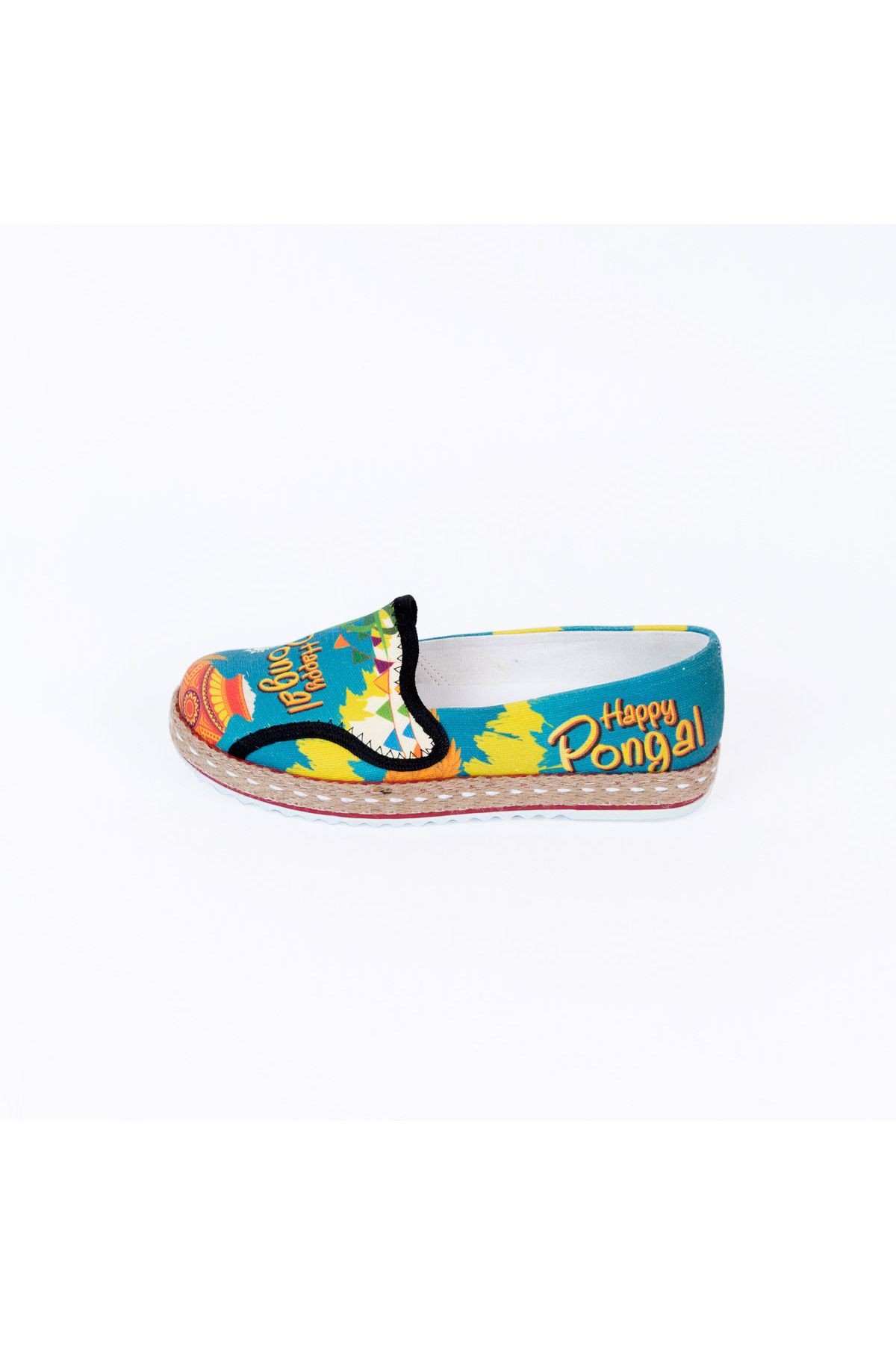 Baskılı Renkli Flamingo Tasarım Keten Kadın Sneaker