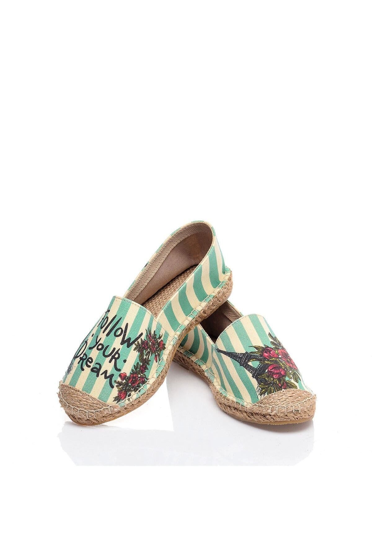 El Yapımı Hasır Taban Espadril