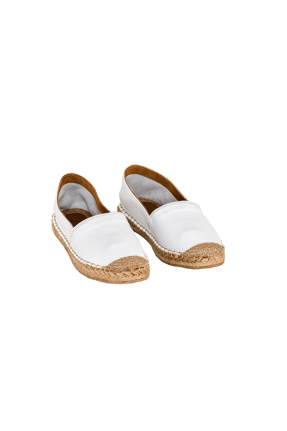 Hakiki Deri El Yapımı Kadın Espadril