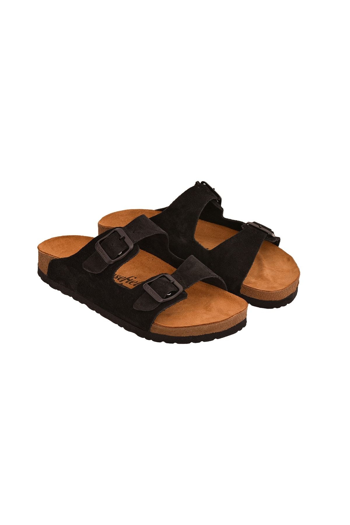 Aile Boyu Hakiki Deri Unisex Terlik