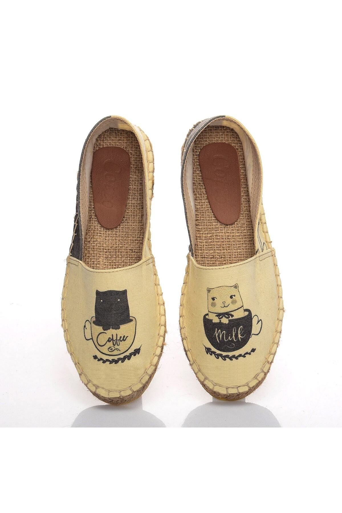 El Yapımı Hasır Taban Espadril