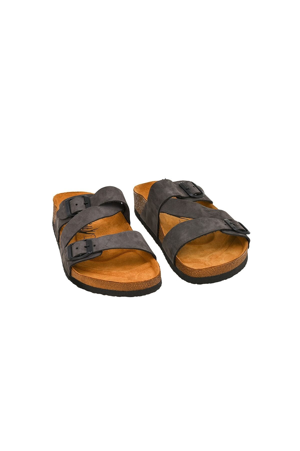 Aile Boyu Hakiki Deri Unisex Terlik