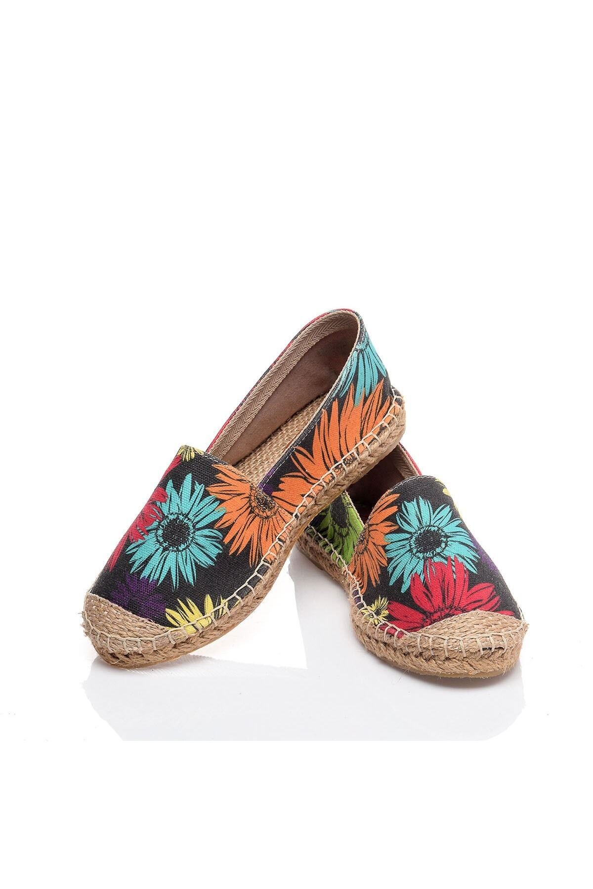 El Yapımı Hasır Taban Espadril