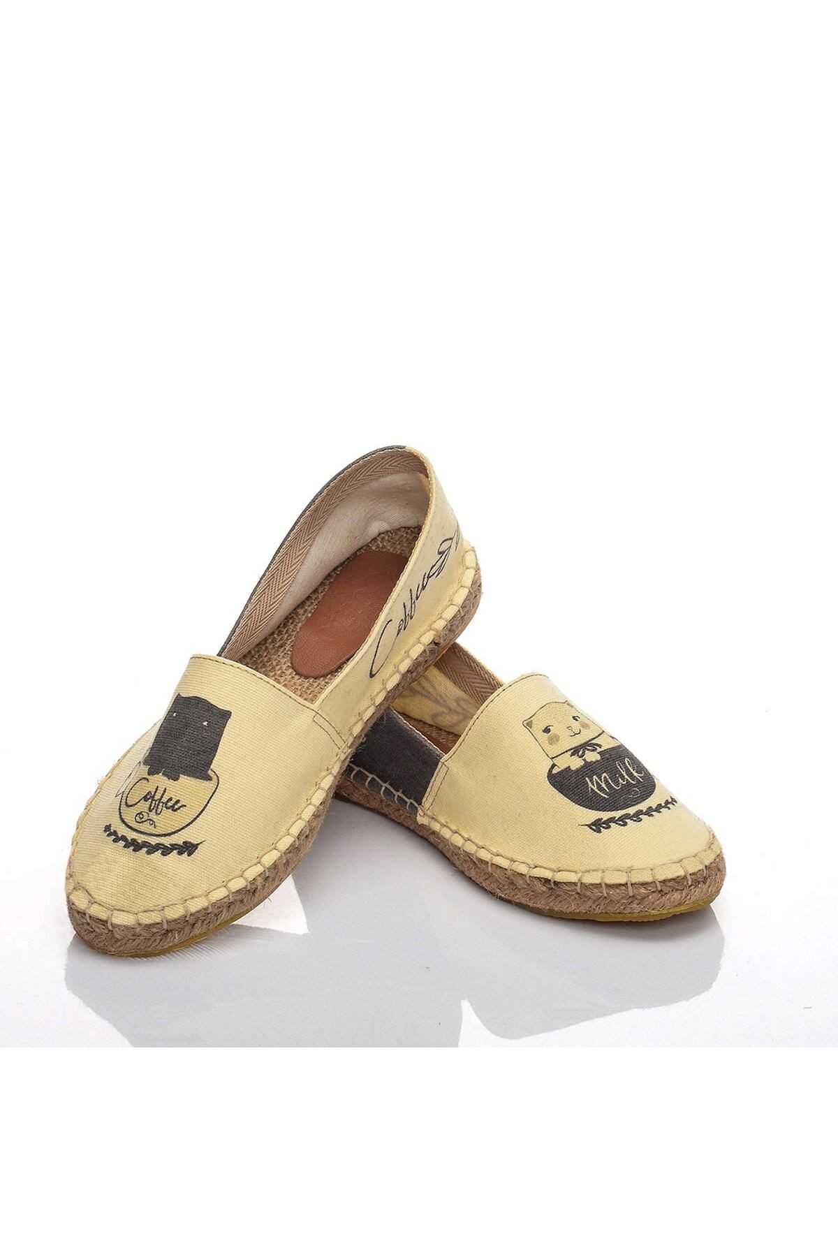 El Yapımı Hasır Taban Espadril