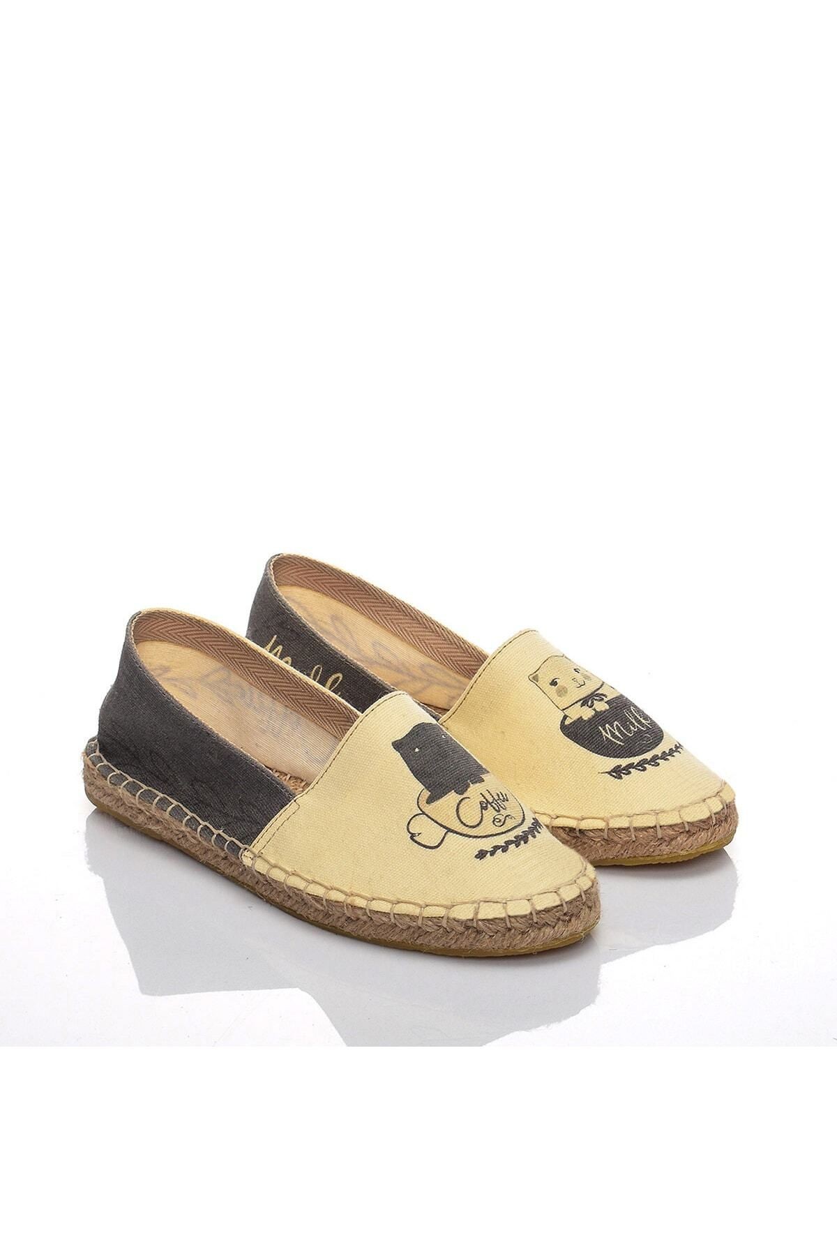 El Yapımı Hasır Taban Espadril