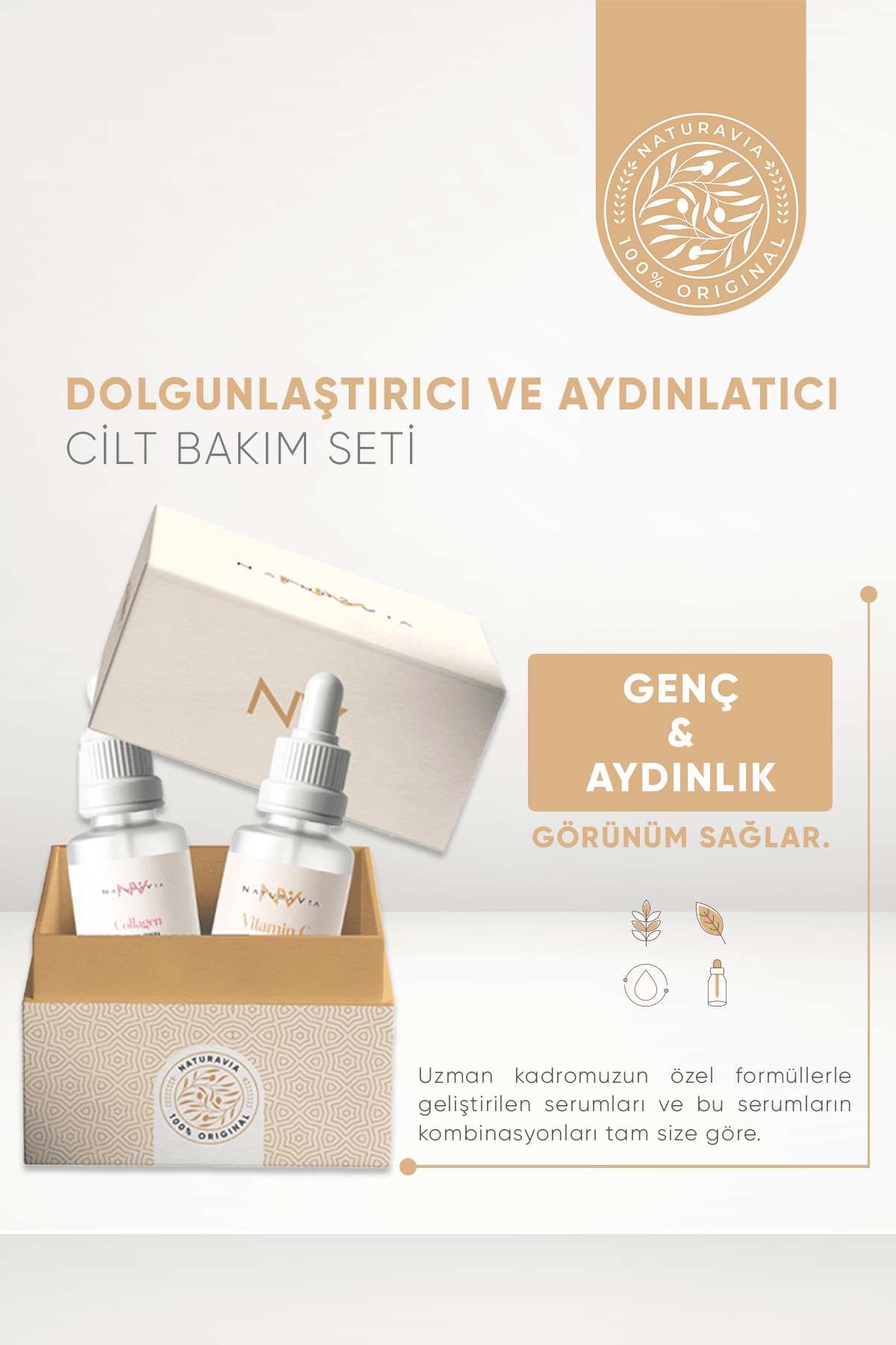 Dolgunlaştırıcı ve Aydınlatıcı Cilt Bakım Seti