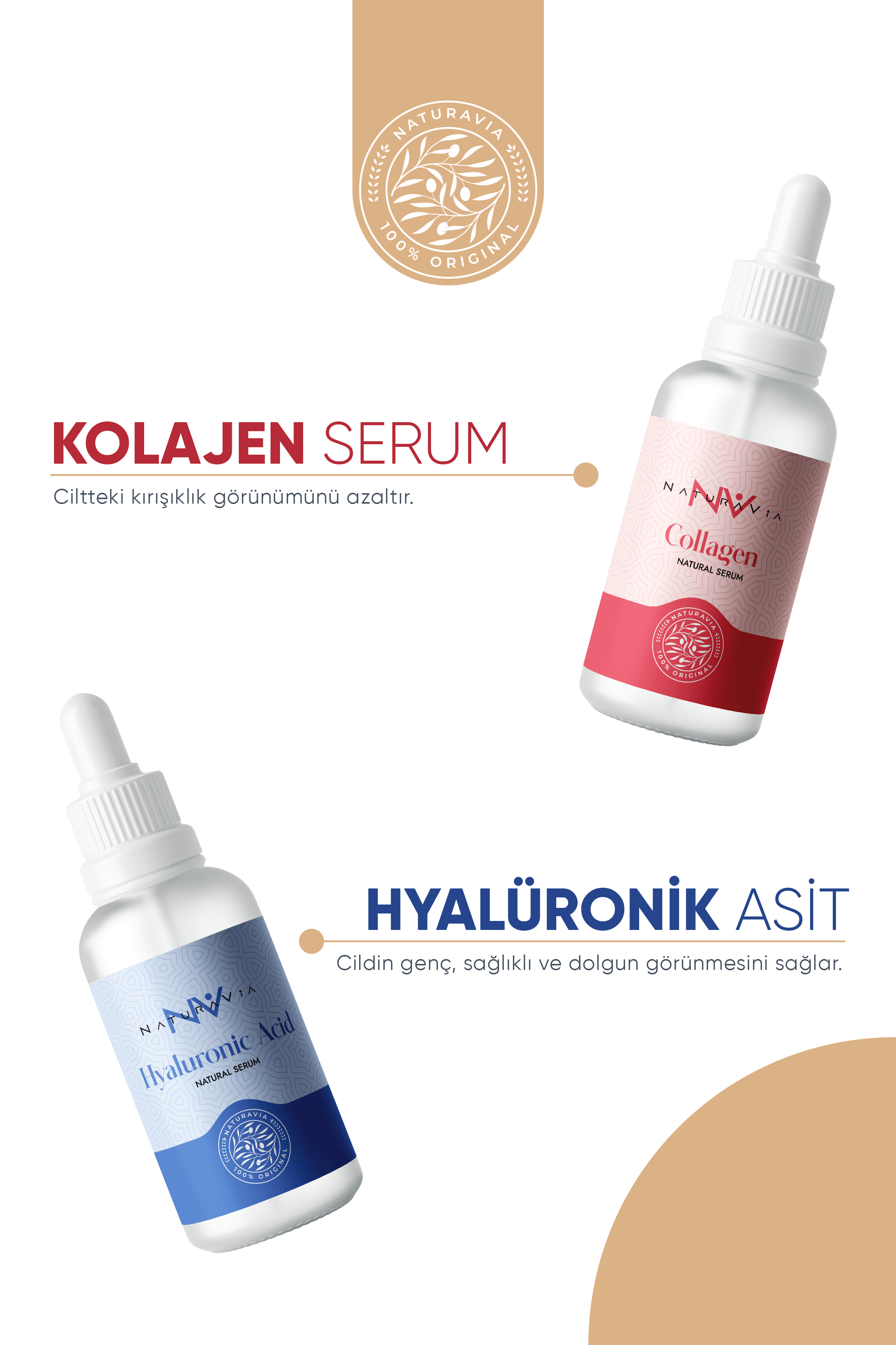 Hyaluronic Acid Serum - Collagen Serum / Anti-Aging and Renewing Serum Set / Anti-Age Global