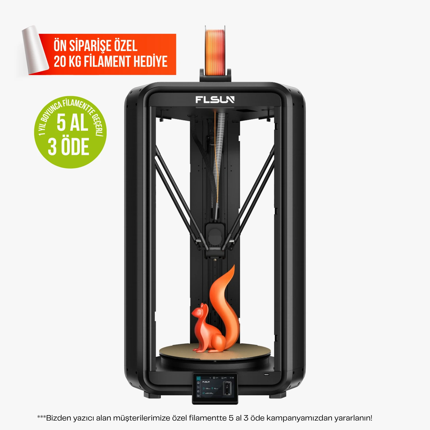 FLSUN T1 MAX 3D YAZICI (ÖN SİPARİŞ) KAMPANYALI