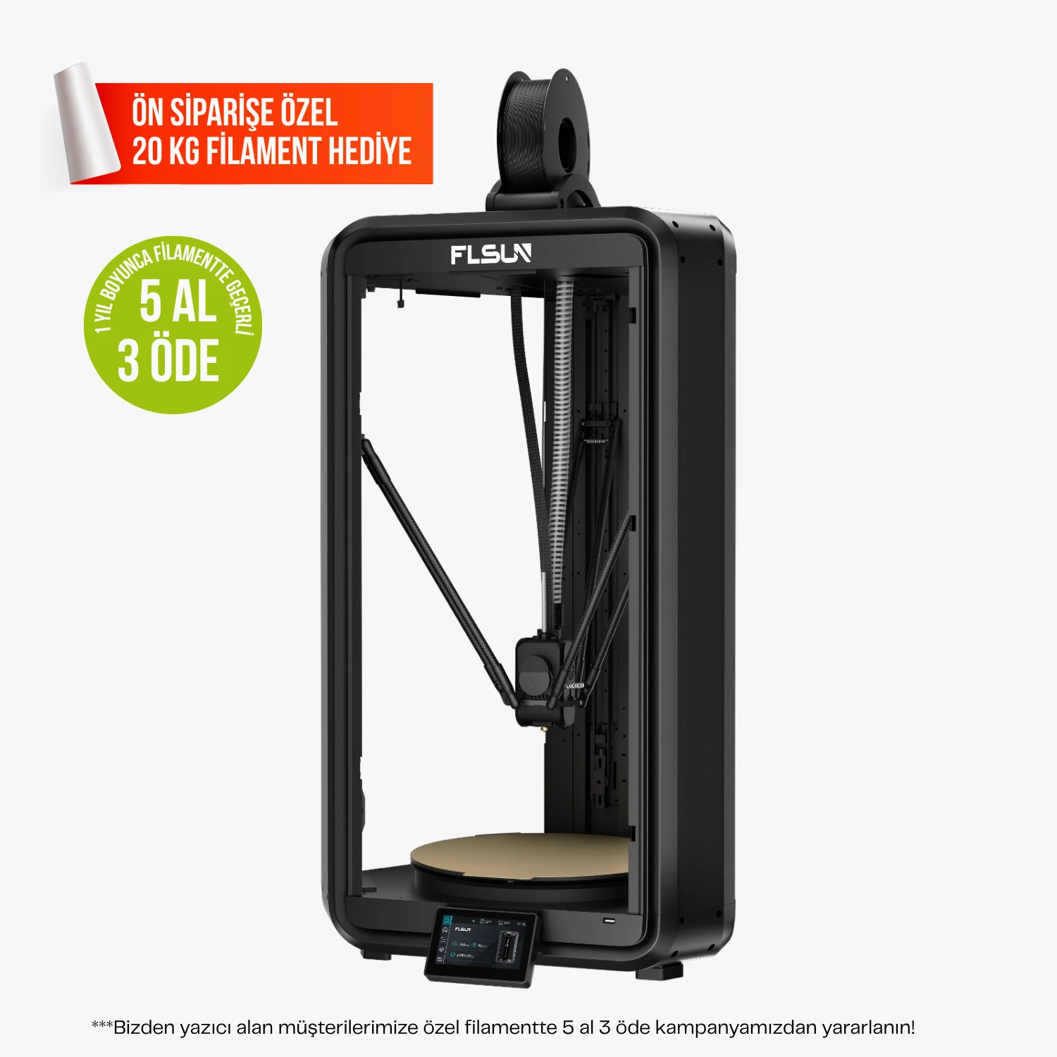 FLSUN T1 MAX 3D YAZICI (ÖN SİPARİŞ) KAMPANYALI