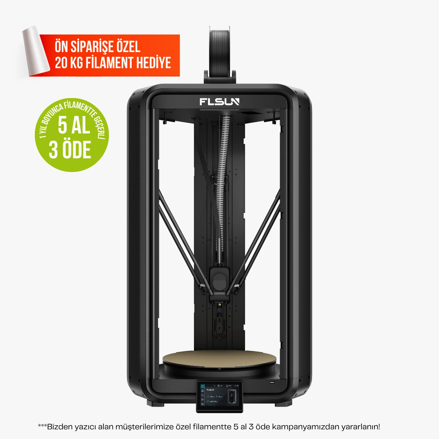 FLSUN T1 MAX 3D YAZICI (ÖN SİPARİŞ) KAMPANYALI