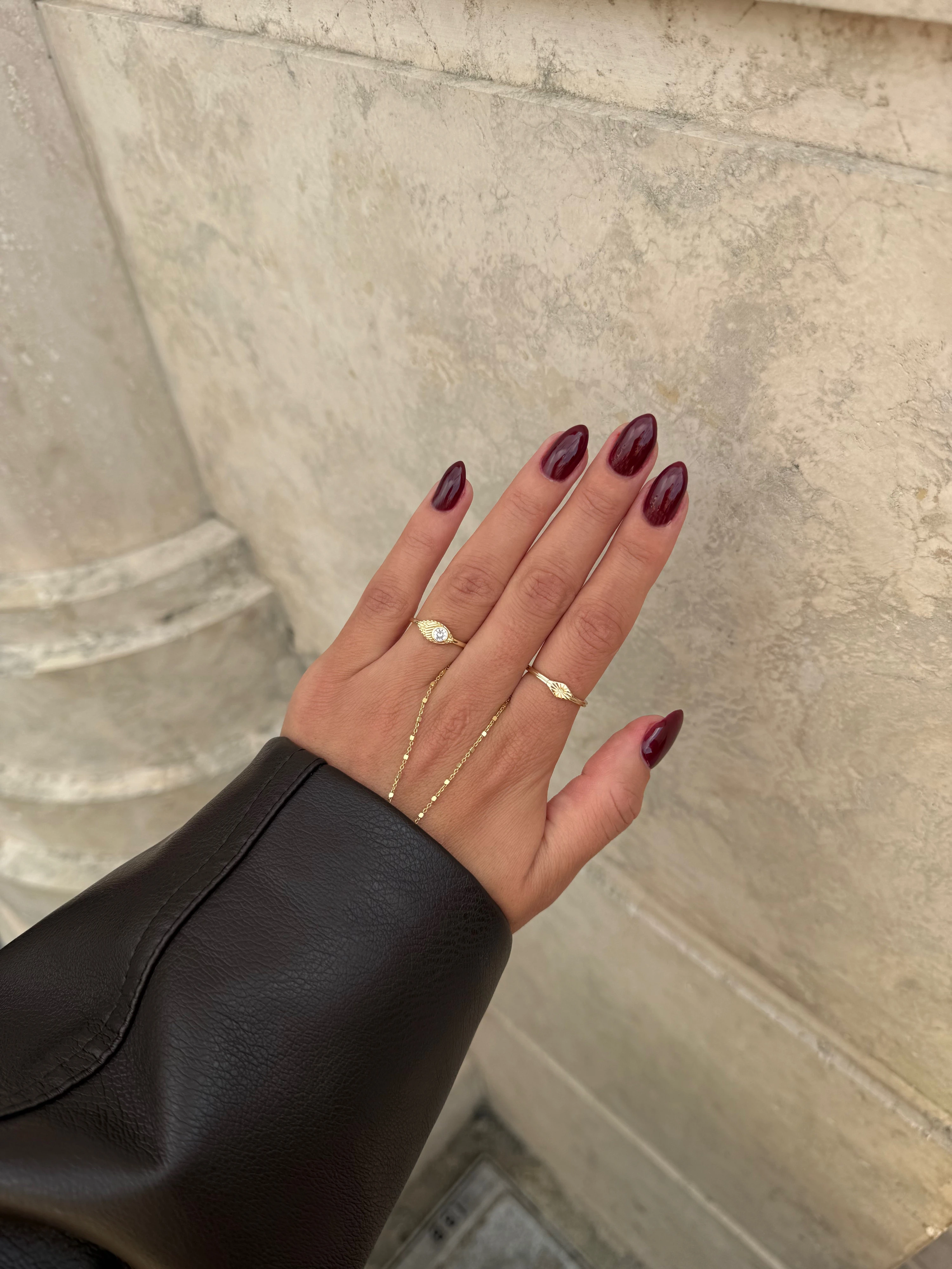 925 Gümüş Taş Detaylı Yüzük | Ayarlanabilir 