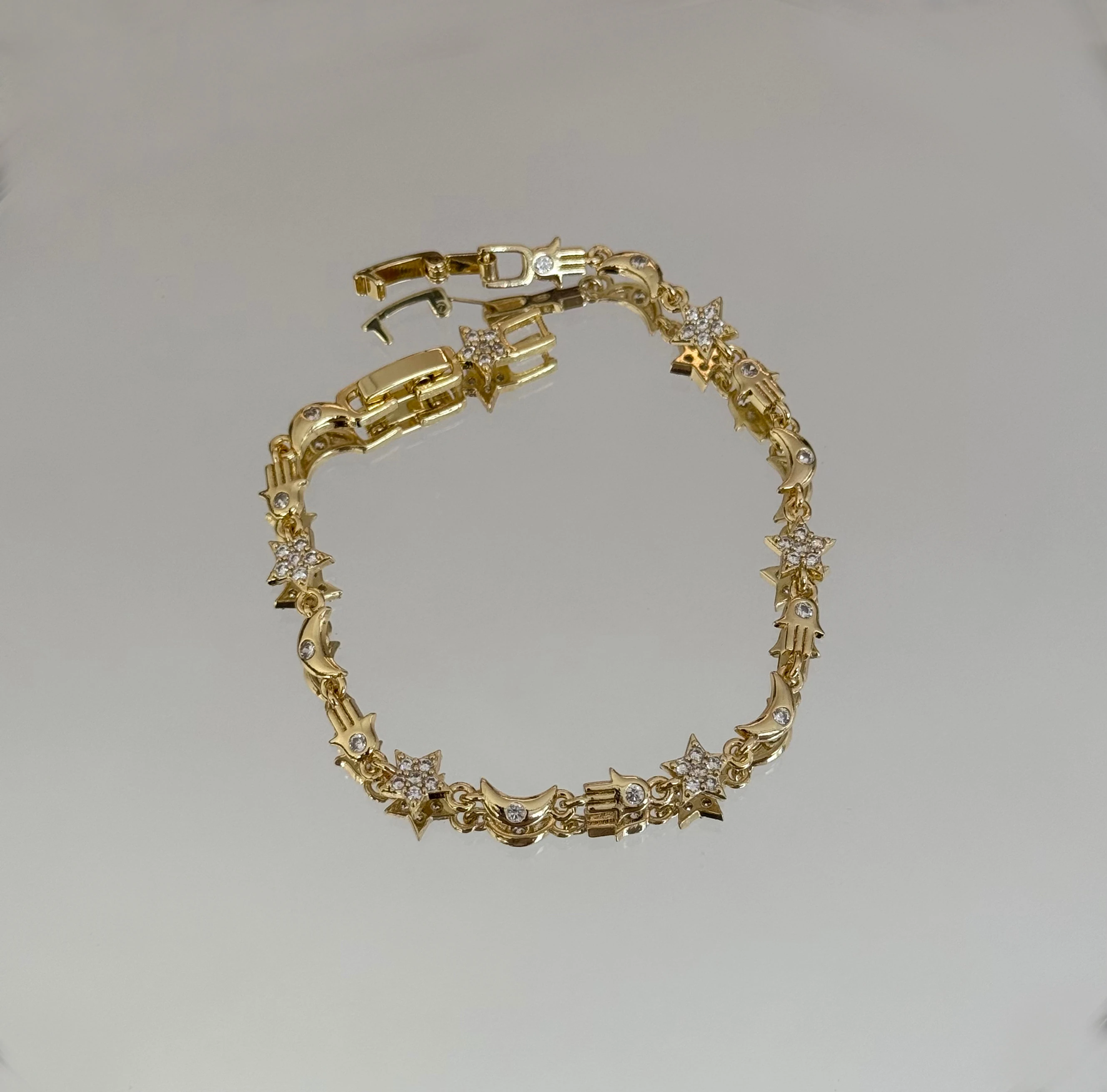 Çok Charmlı Bileklik | 14k Vip Kaplama