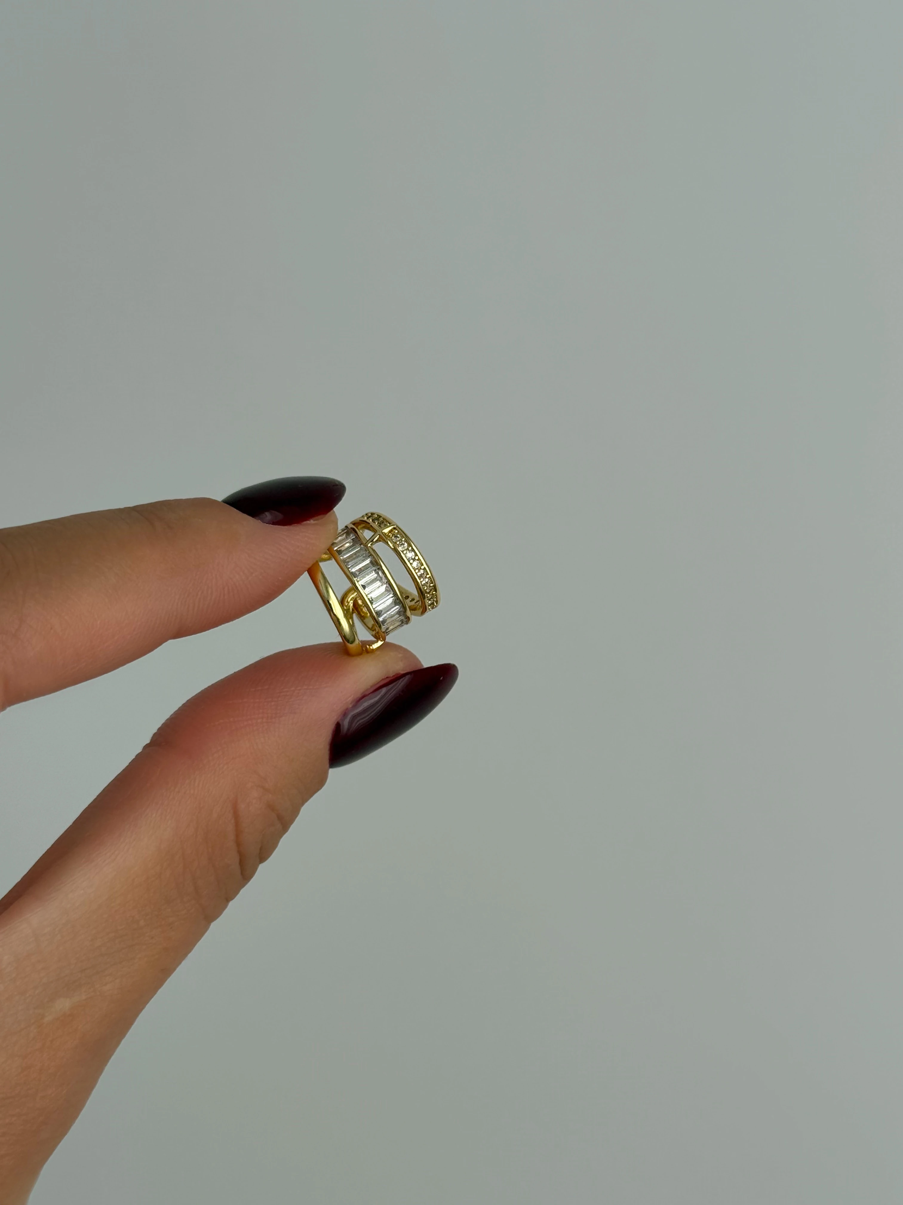 Kutup Yıldızı Taş Detaylı Earcuff | tek