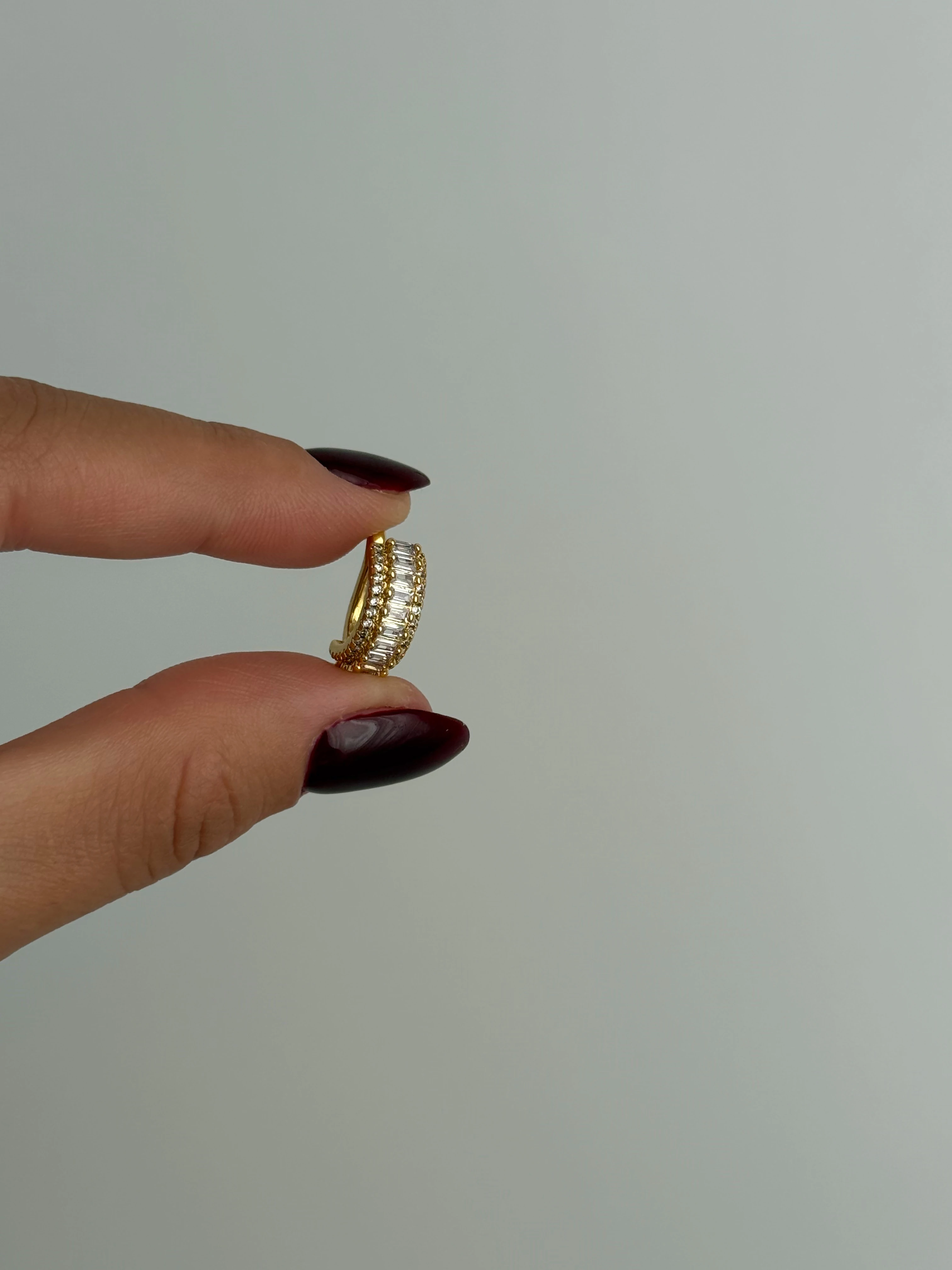 Baget Taş Detaylı Earcuff | tek