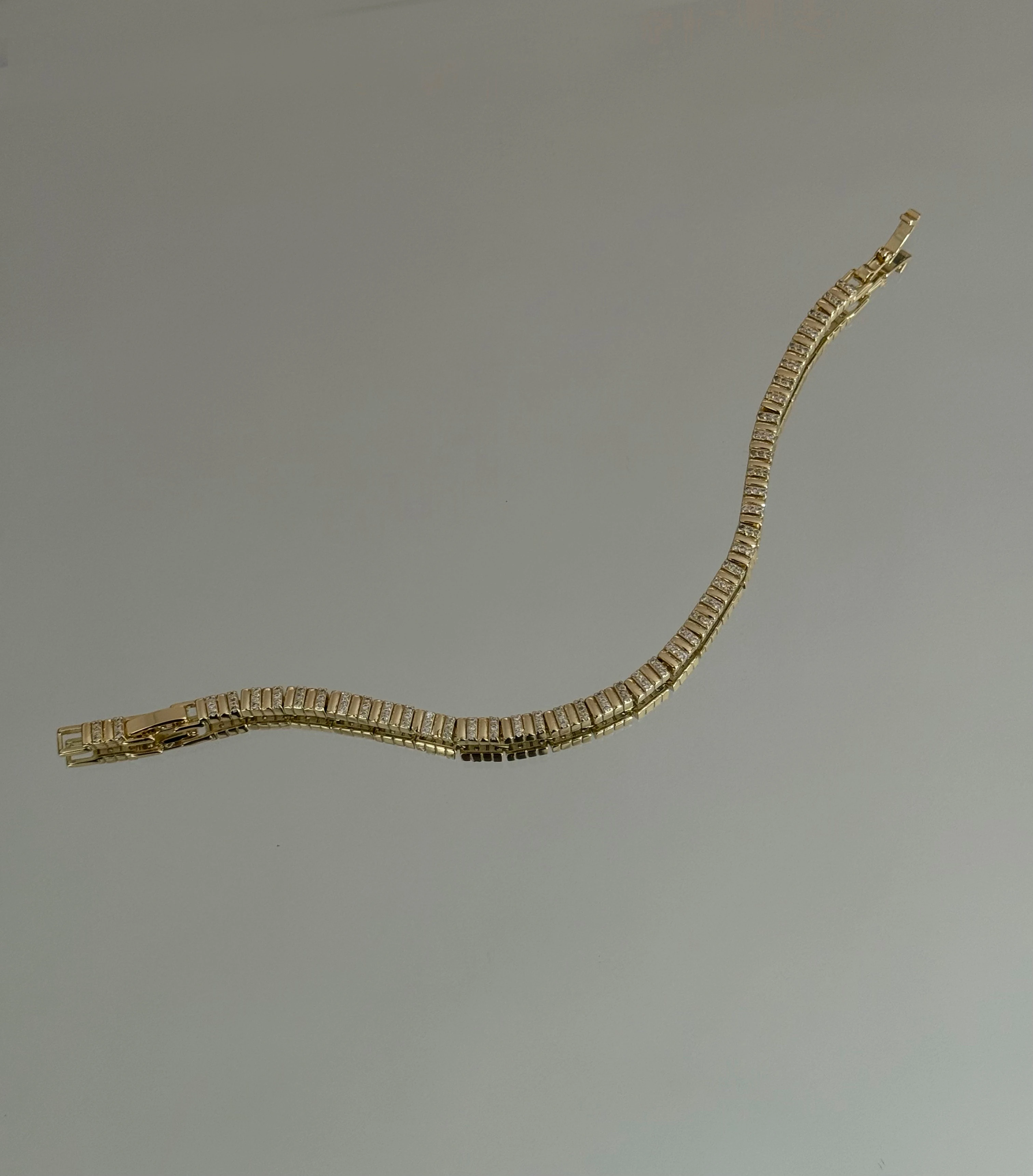 Basic Taş Detaylı Bileklik 14k | Vip Kaplama