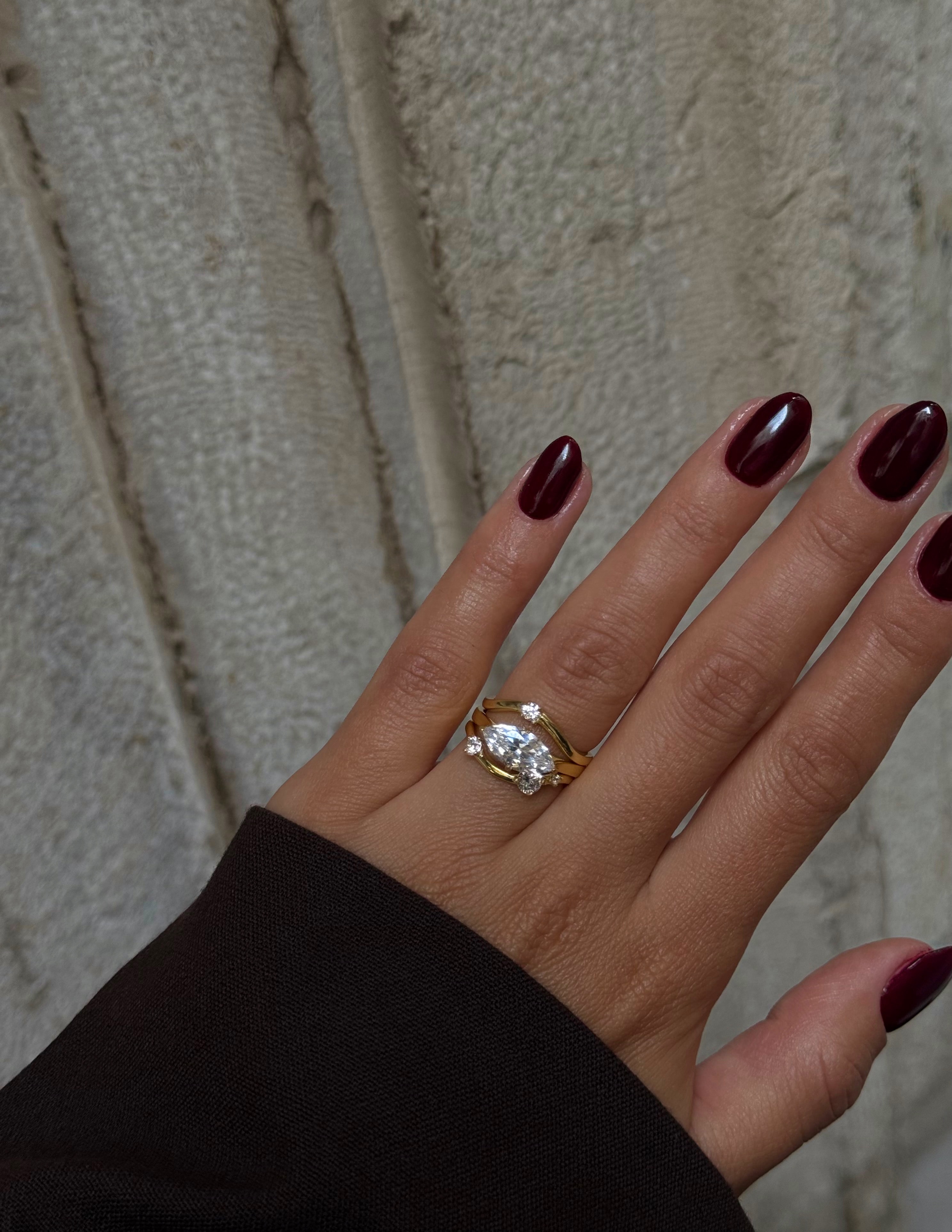 925 Gümüş Basic  3 lü Set Yüzük | Ayarlanabilir 