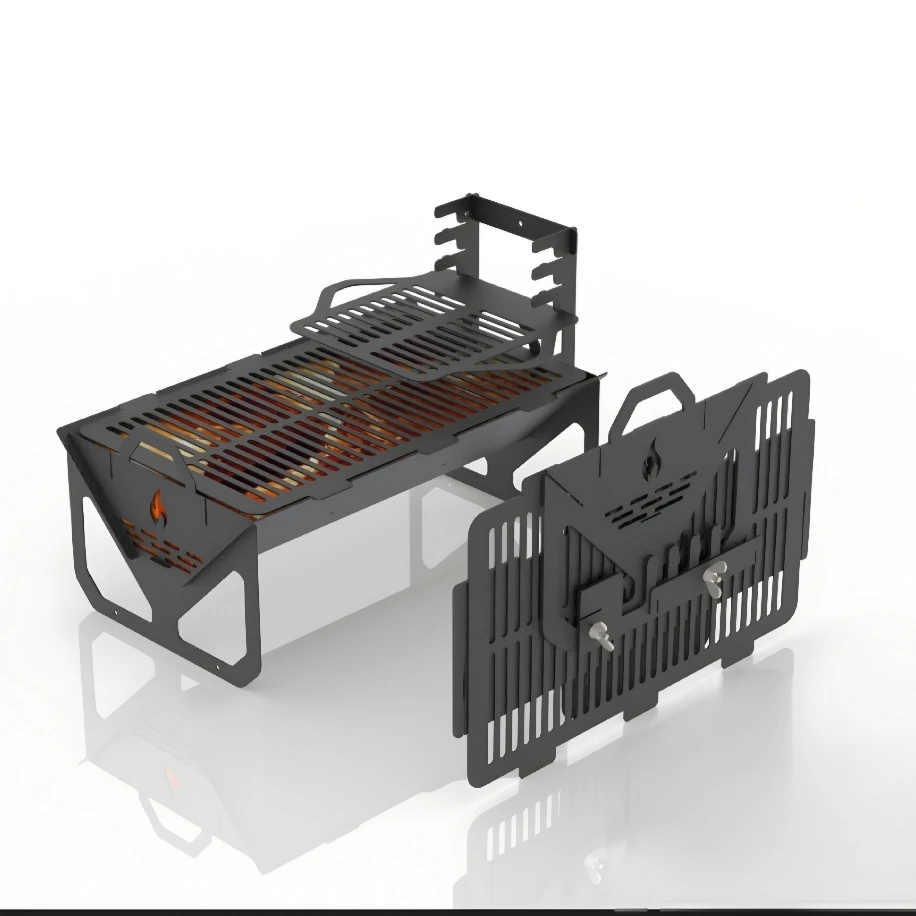 Katlanır Mangal 3MM. ÇANTA HEDİYELİ PRATİK 3MM KALIN SACDAN MANGAL